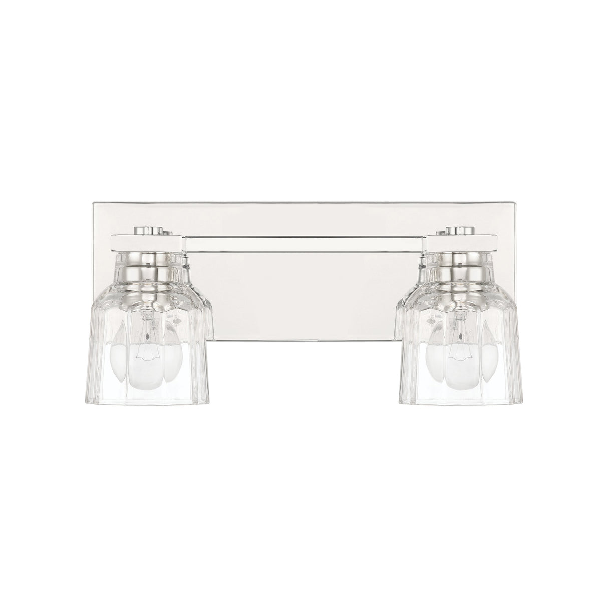 Kurt 2 Light Vanity 15", Polished Nickel