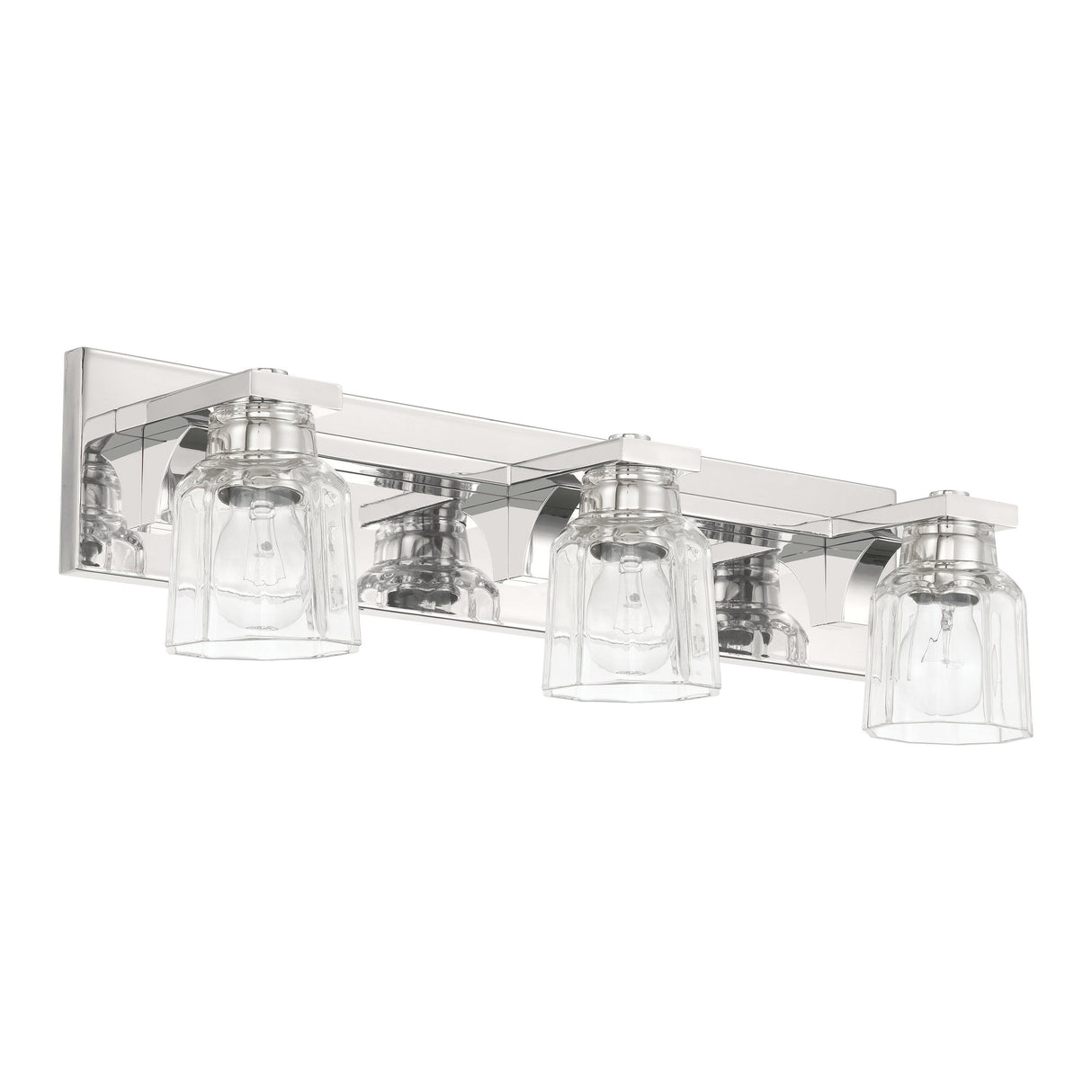Kurt 3 Light Vanity 24", Polished Nickel