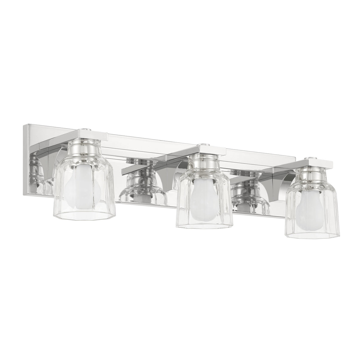 Kurt 3 Light Vanity 24", Polished Nickel