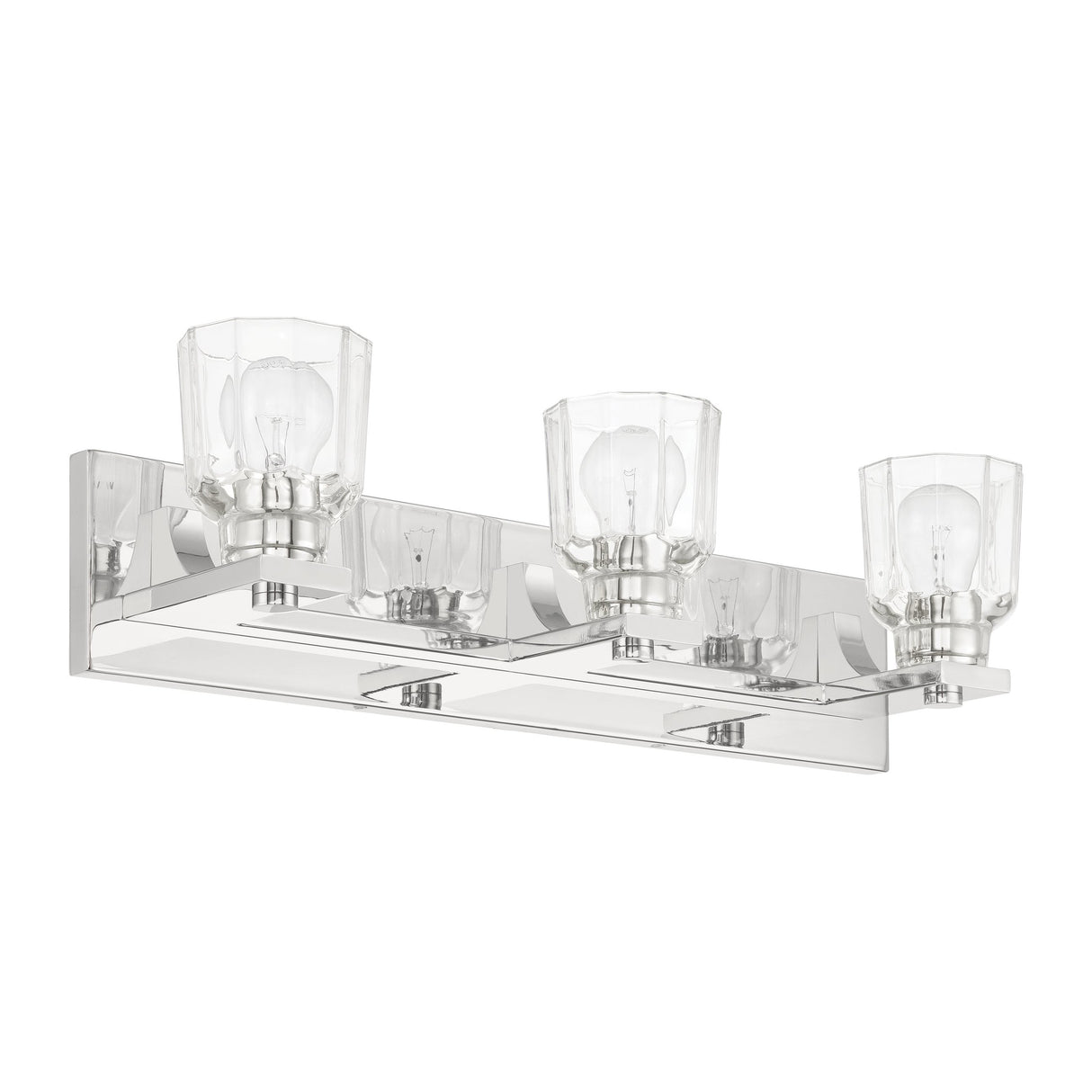 Kurt 3 Light Vanity 24", Polished Nickel