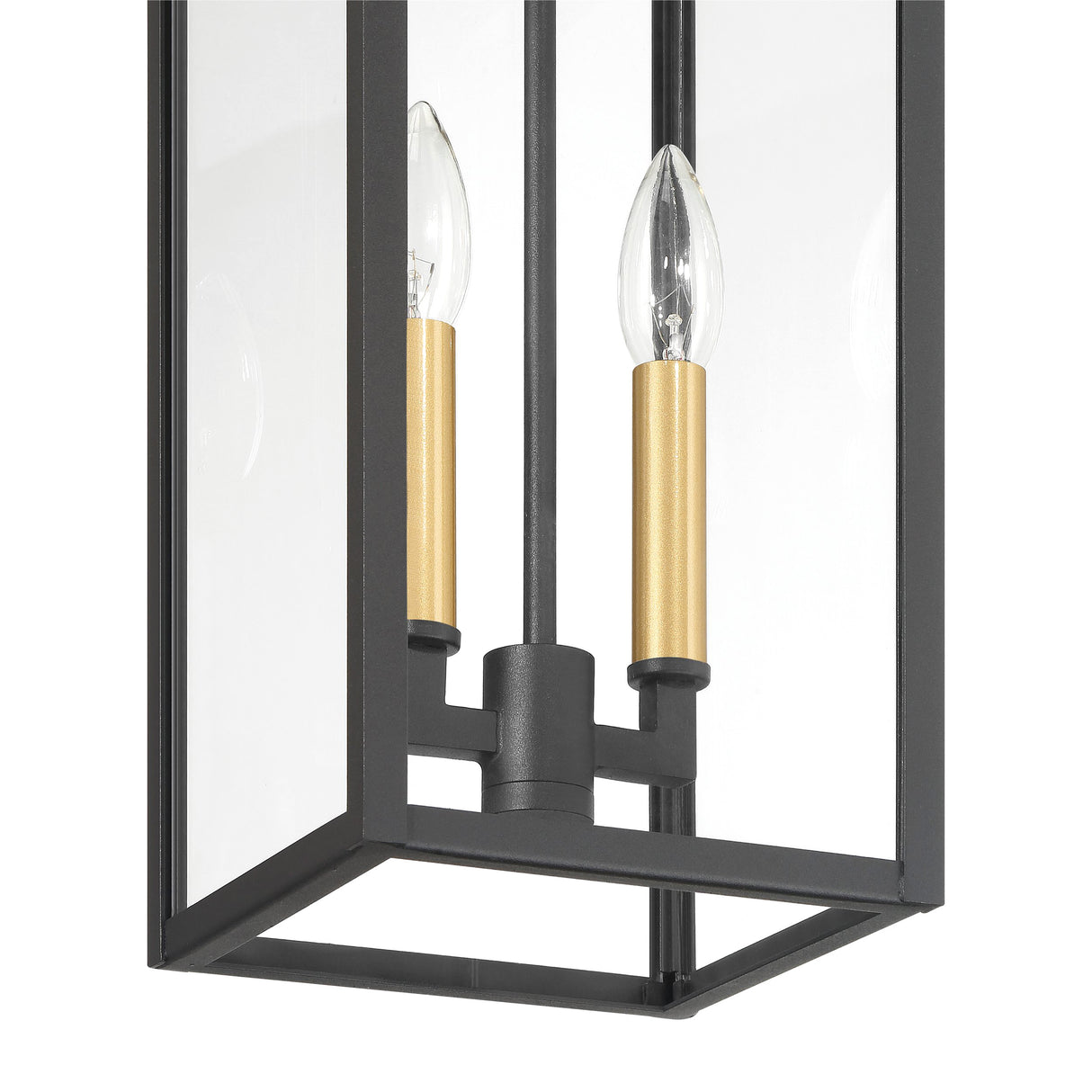 Trevor Outdoor Hanging Light, Medium 18", Black