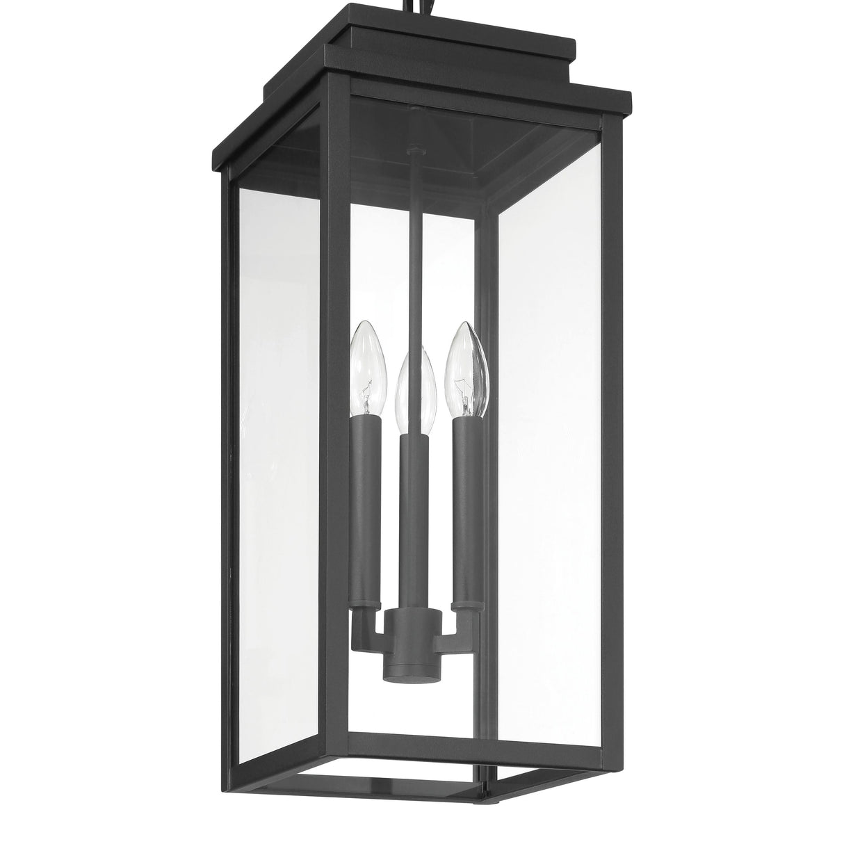 Trevor Outdoor Hanging Light, Large 23", Black