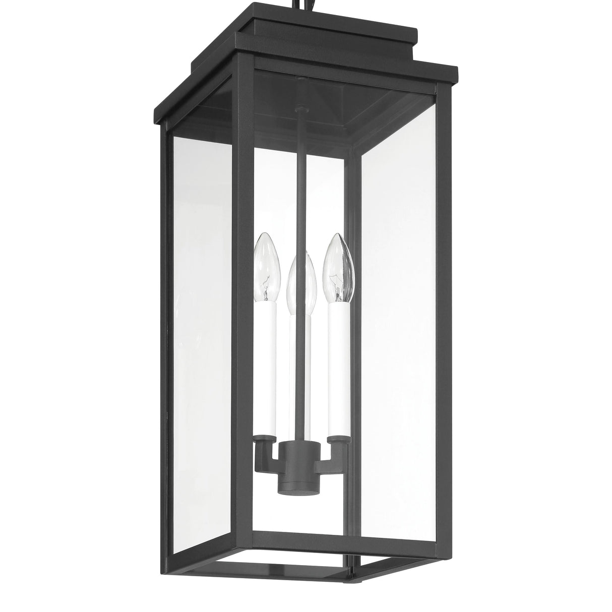 Trevor Outdoor Hanging Light, Large 23", Black
