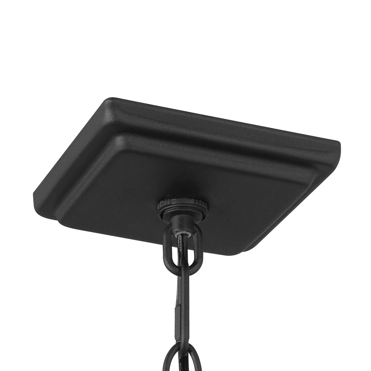 Trevor Outdoor Hanging Light, Medium 18", Black