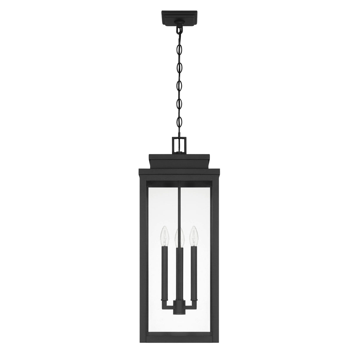 Trevor Outdoor Hanging Light, Extra Large 28", Black