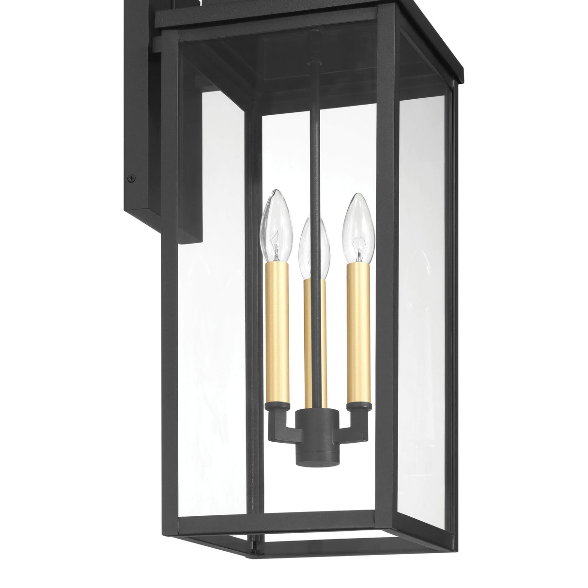 Trevor Outdoor Wall Light, Large 25", Black