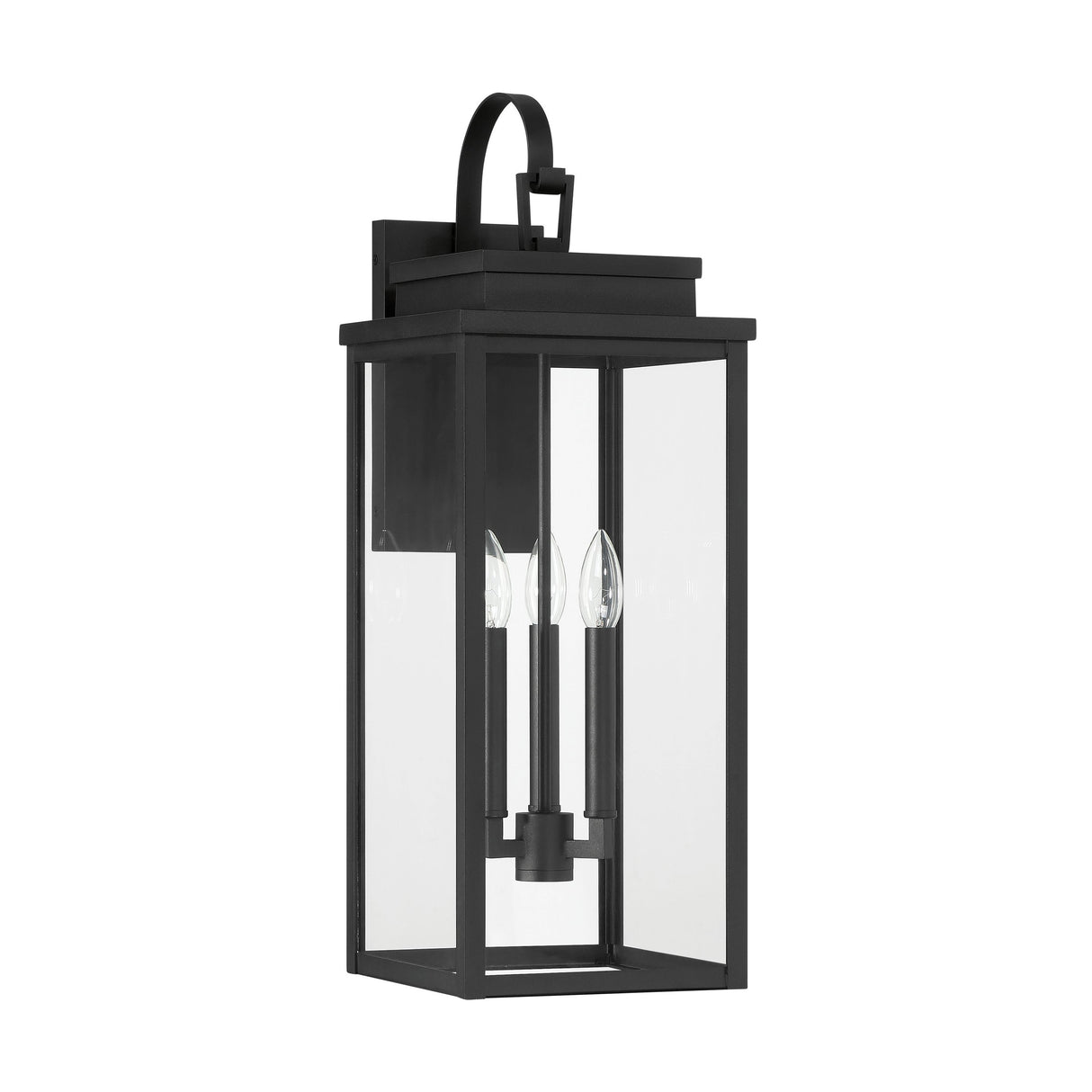 Trevor Outdoor Wall Light, Large 25", Black