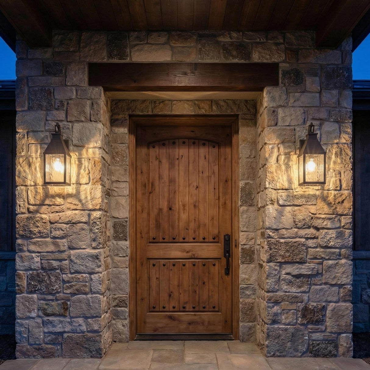 Westin Outdoor Wall Light, Medium 18", Bronze and Water Glass