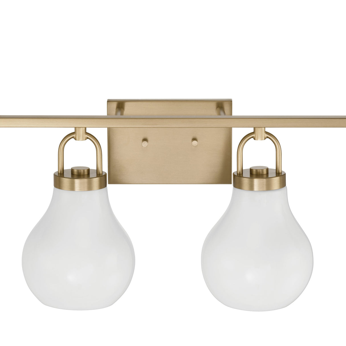 Naya 4 Light Vanity 34", Satin Brass and Opal Glass