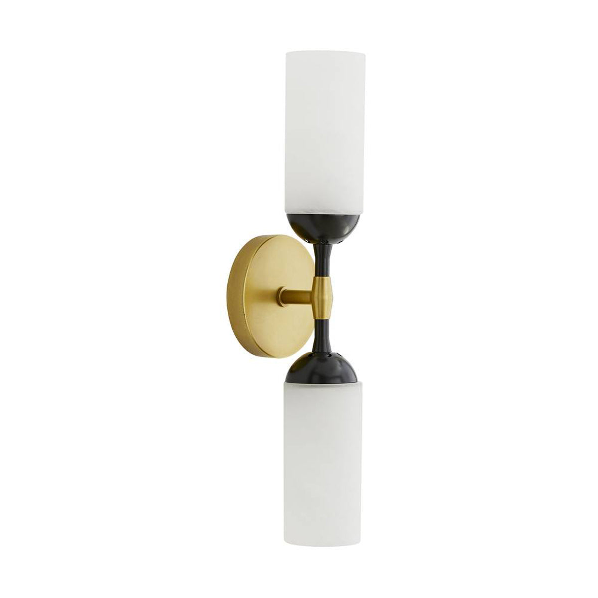 Charlton Double Wall Sconce 18", Antique Brass and Bronze