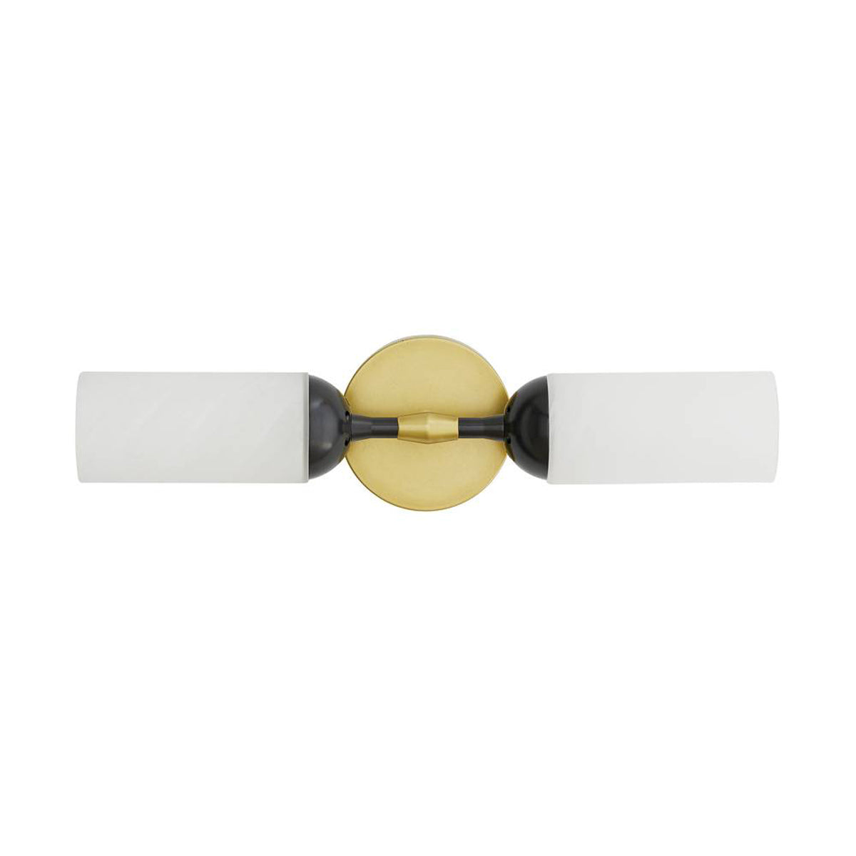 Charlton Double Wall Sconce 18", Antique Brass and Bronze