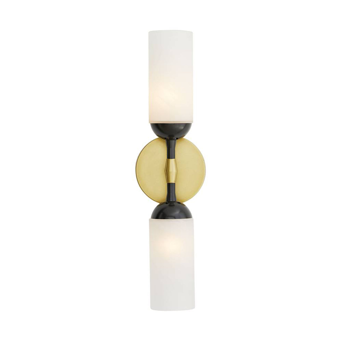 Charlton Double Wall Sconce 18", Antique Brass and Bronze