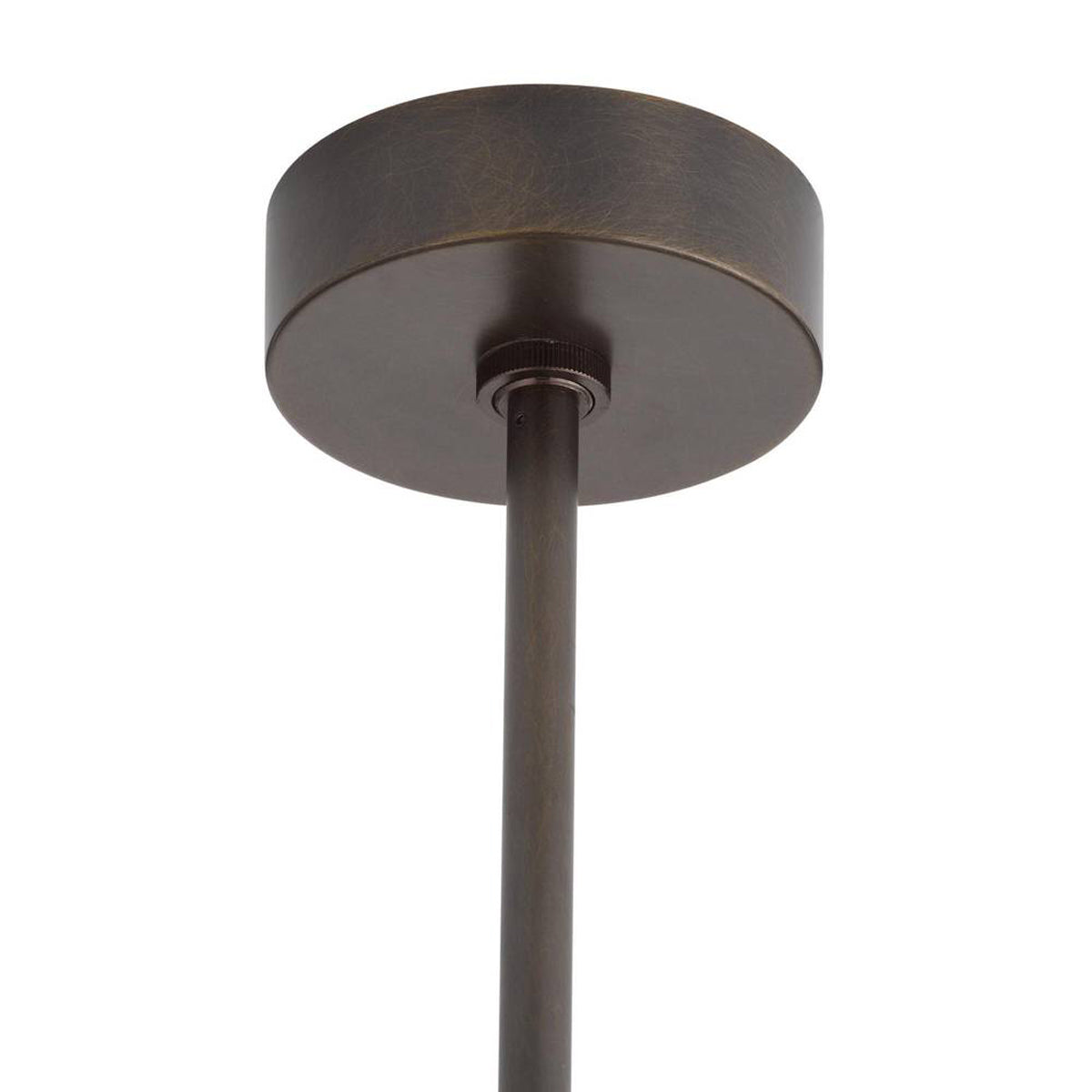 Winslet 6 Light Chandelier 53", English Bronze and Ivory Leather