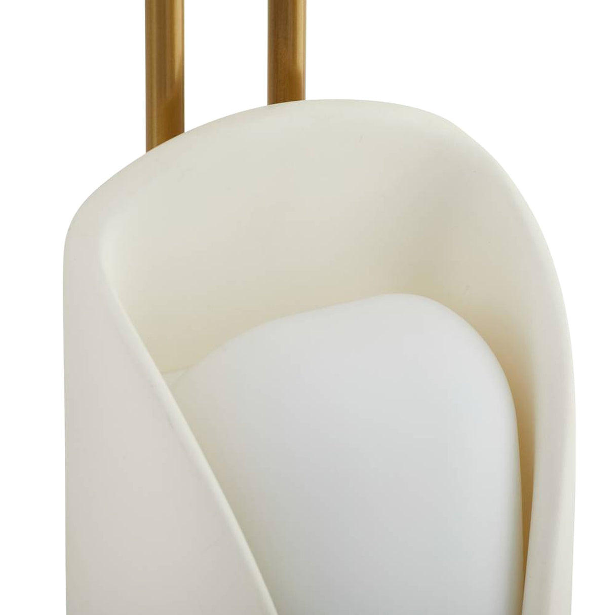 Arlynn LED Wall Sconce 19", Antique Brass and Opal Glass