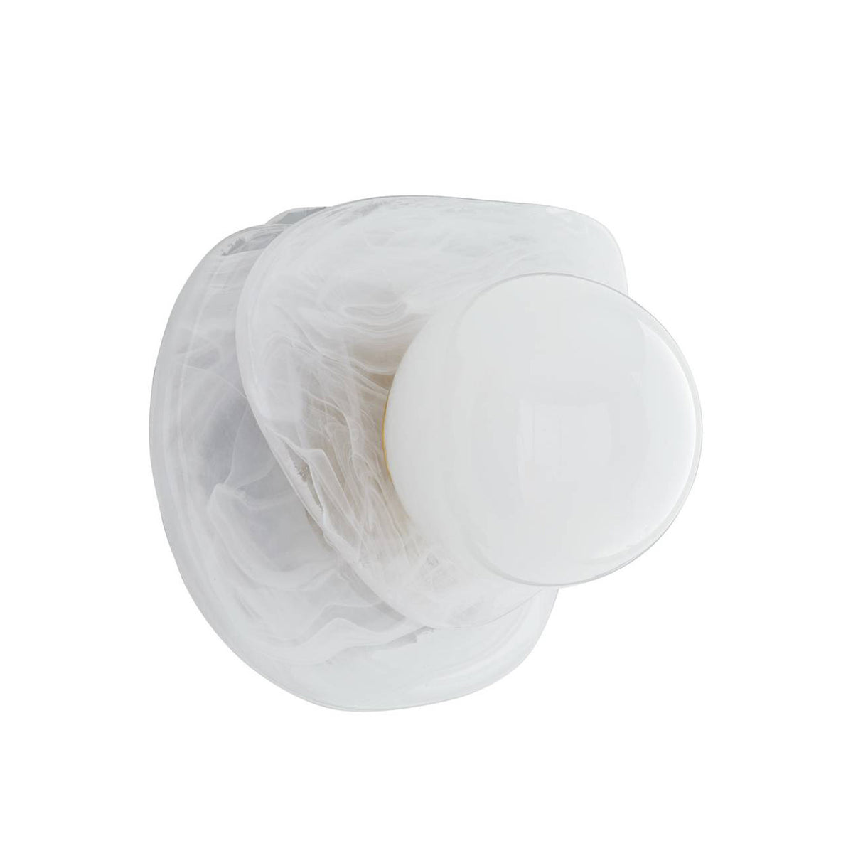 Pearlina Wall Sconce 13", Art Glass with Brass Accents