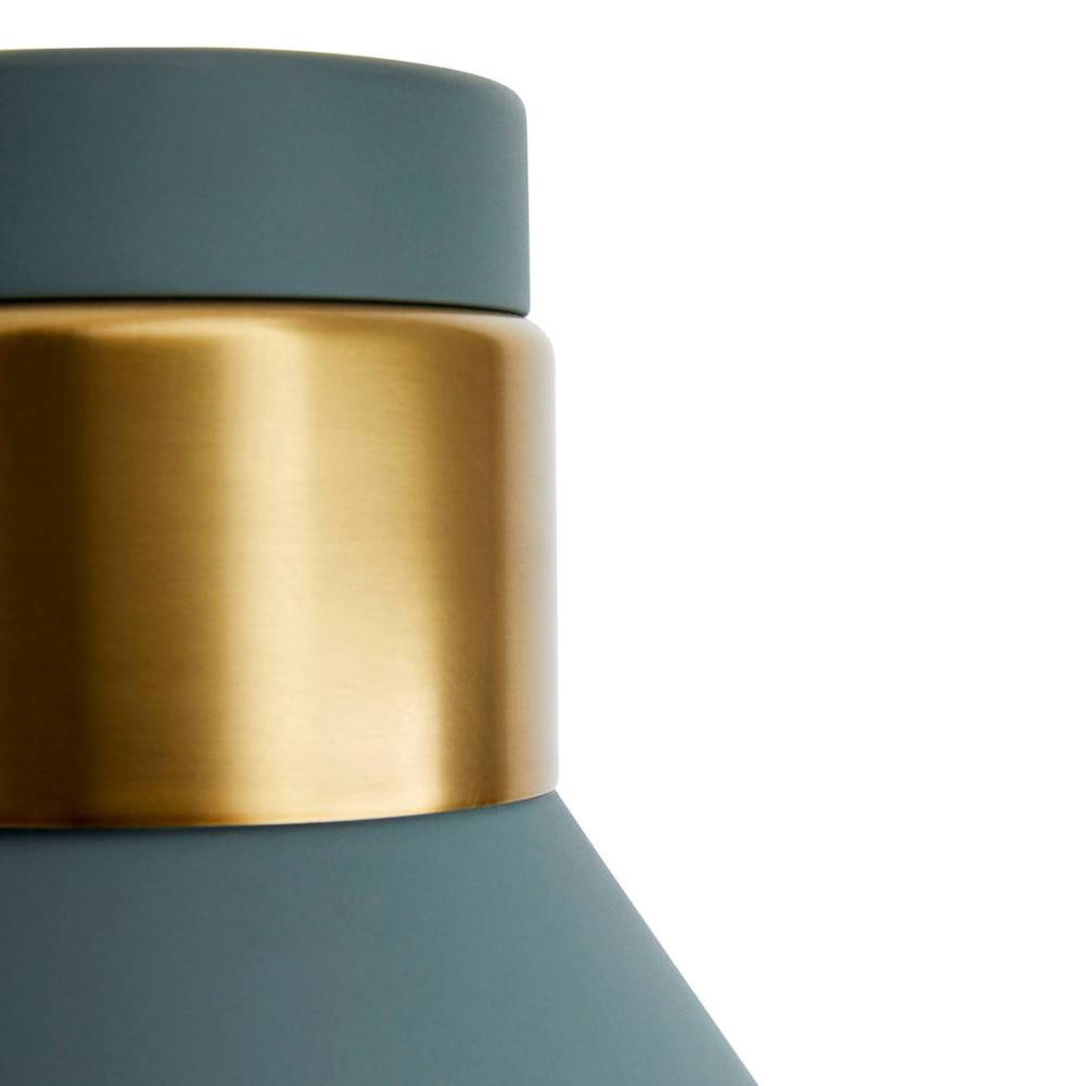 Cosette Adjustable Wall Sconce 8", Fog Blue and Antique Brass