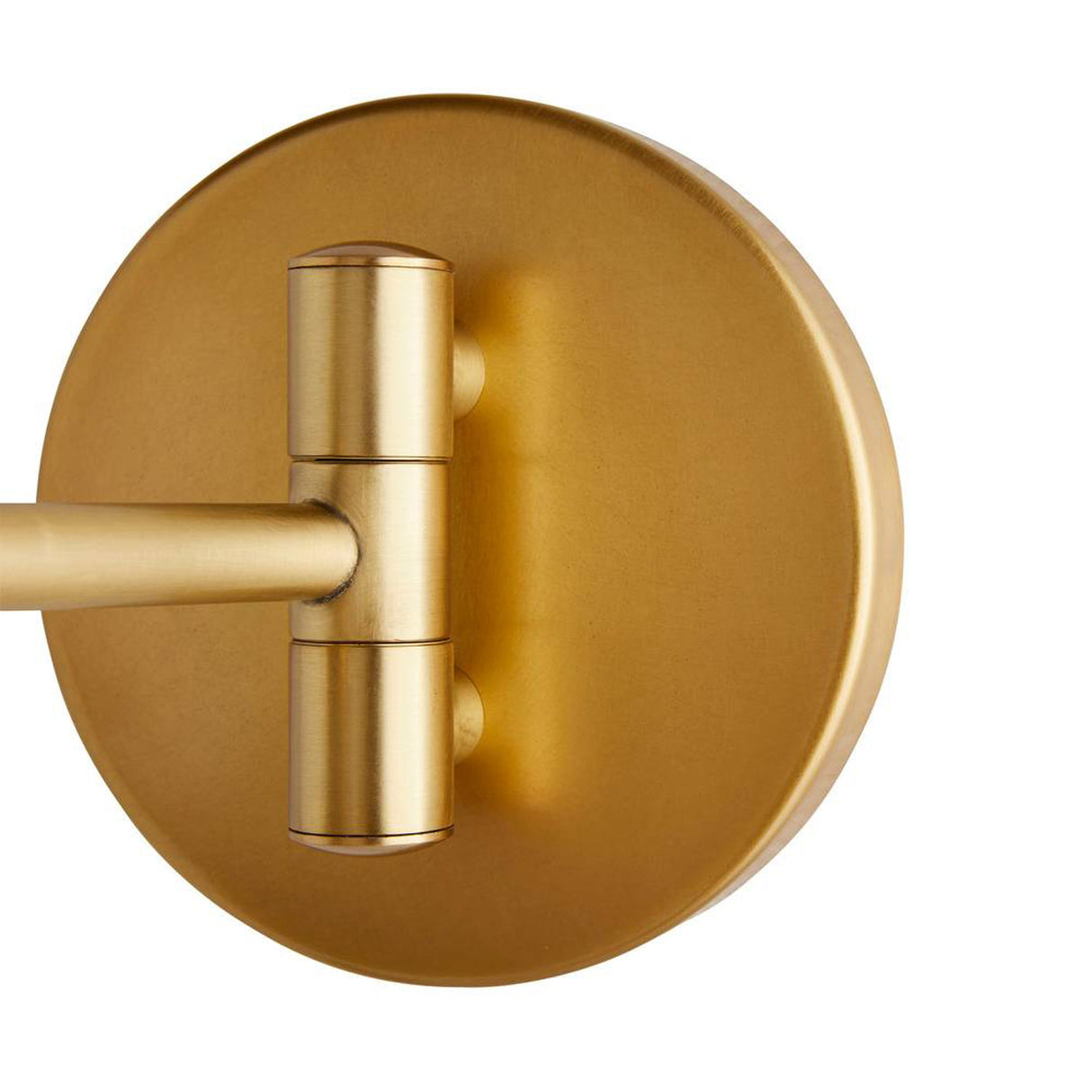 Cosette Adjustable Wall Sconce 8", Soft Taupe and Antique Brass