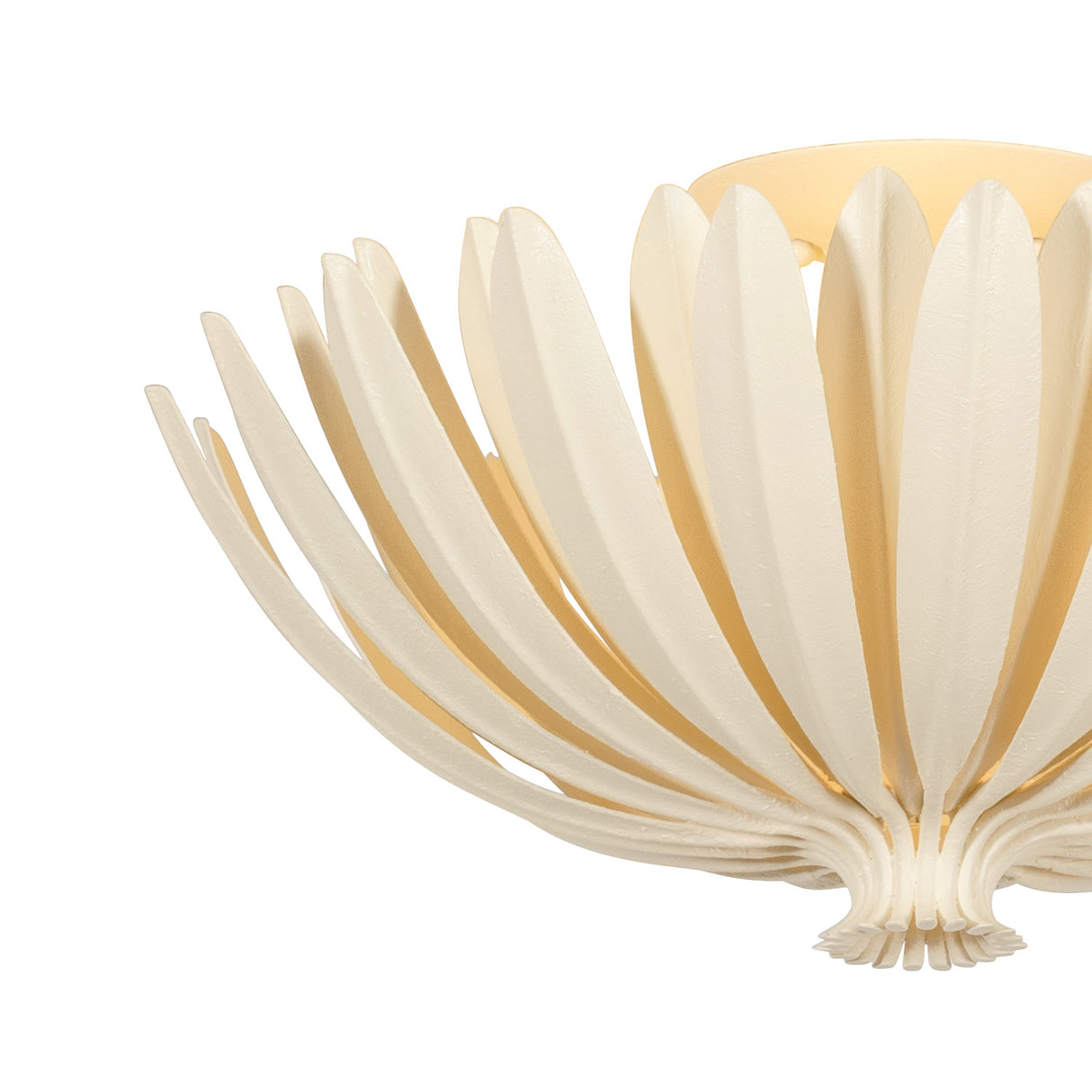 Yasmin Semi-Flush 18", Cream