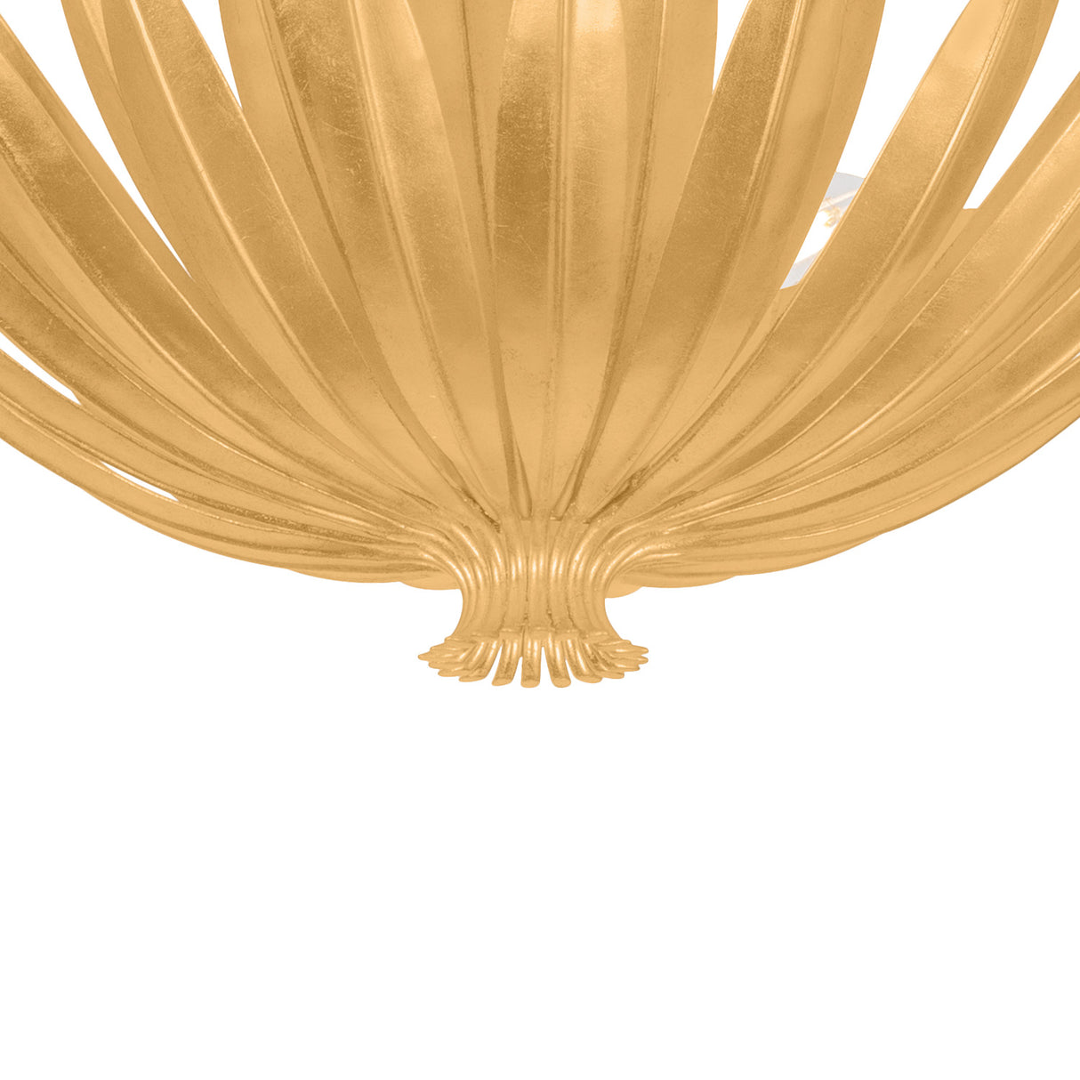 Yasmin Semi-Flush 18", Gold Leaf