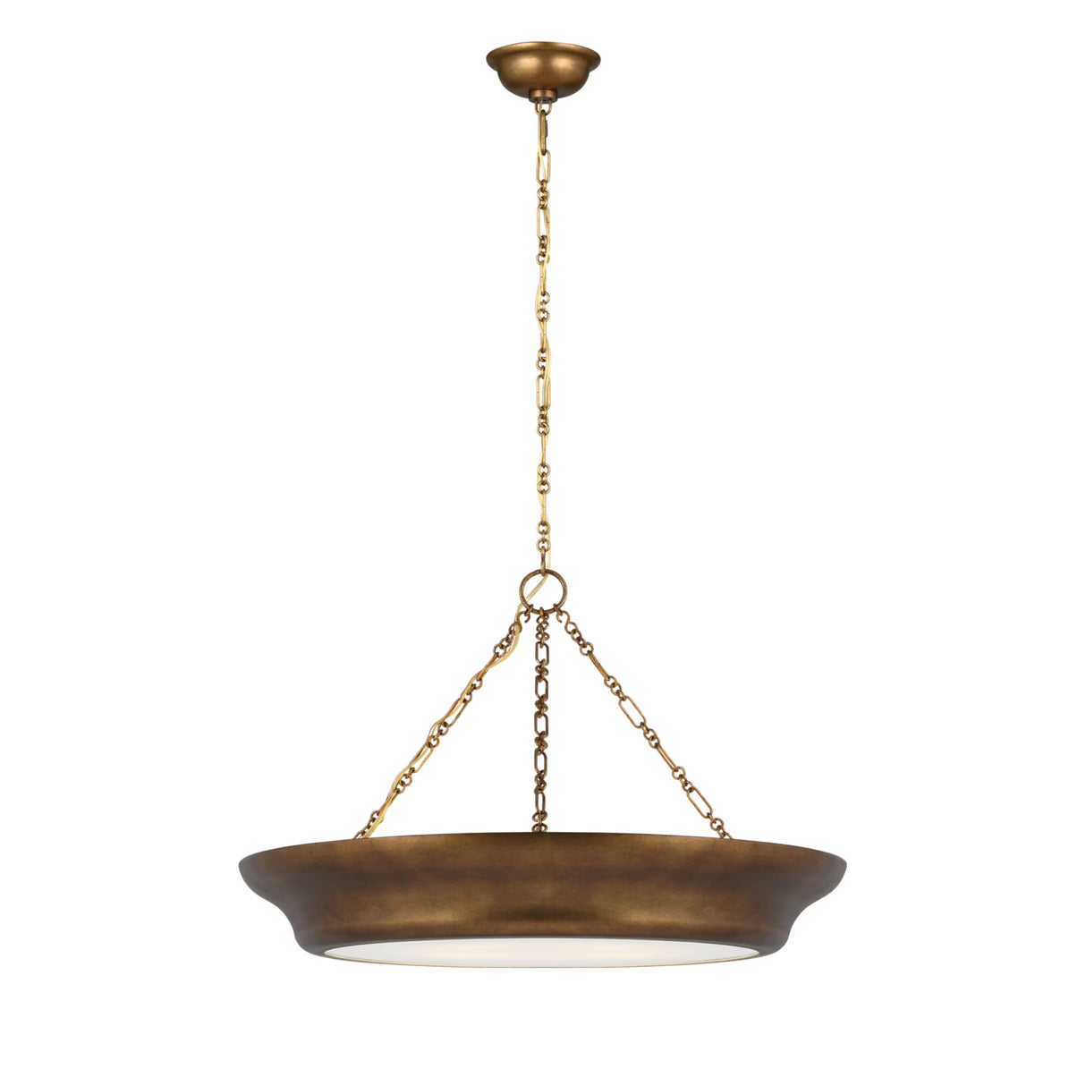 Dalina Large Pendant 24", Vintage Gilded Brass