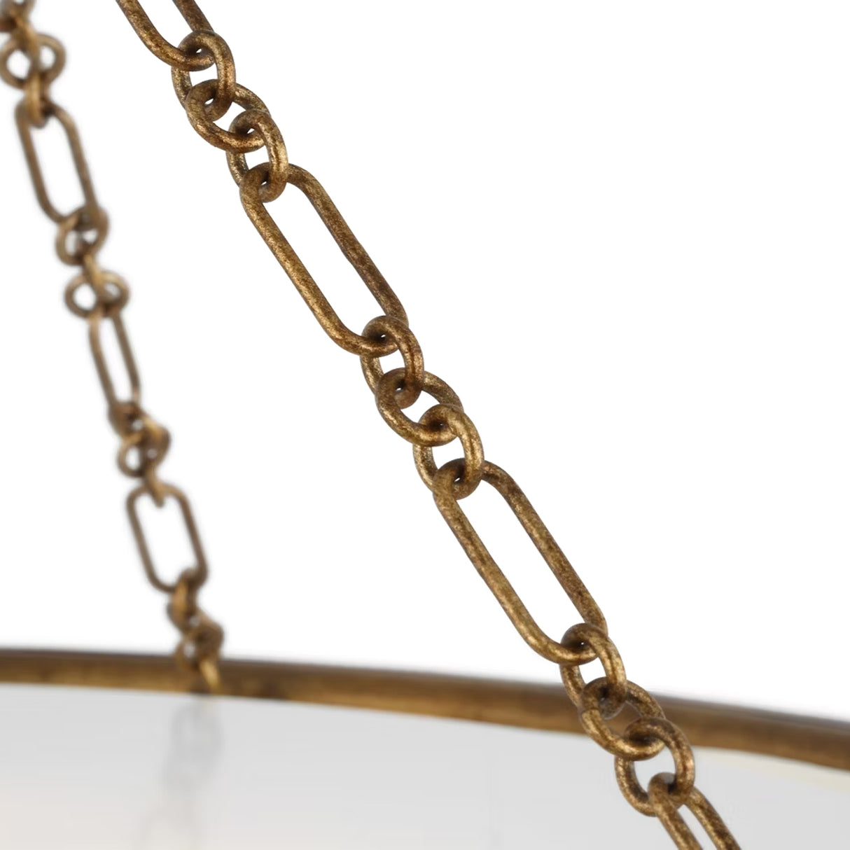 Dalina Large Pendant 24", Vintage Gilded Brass