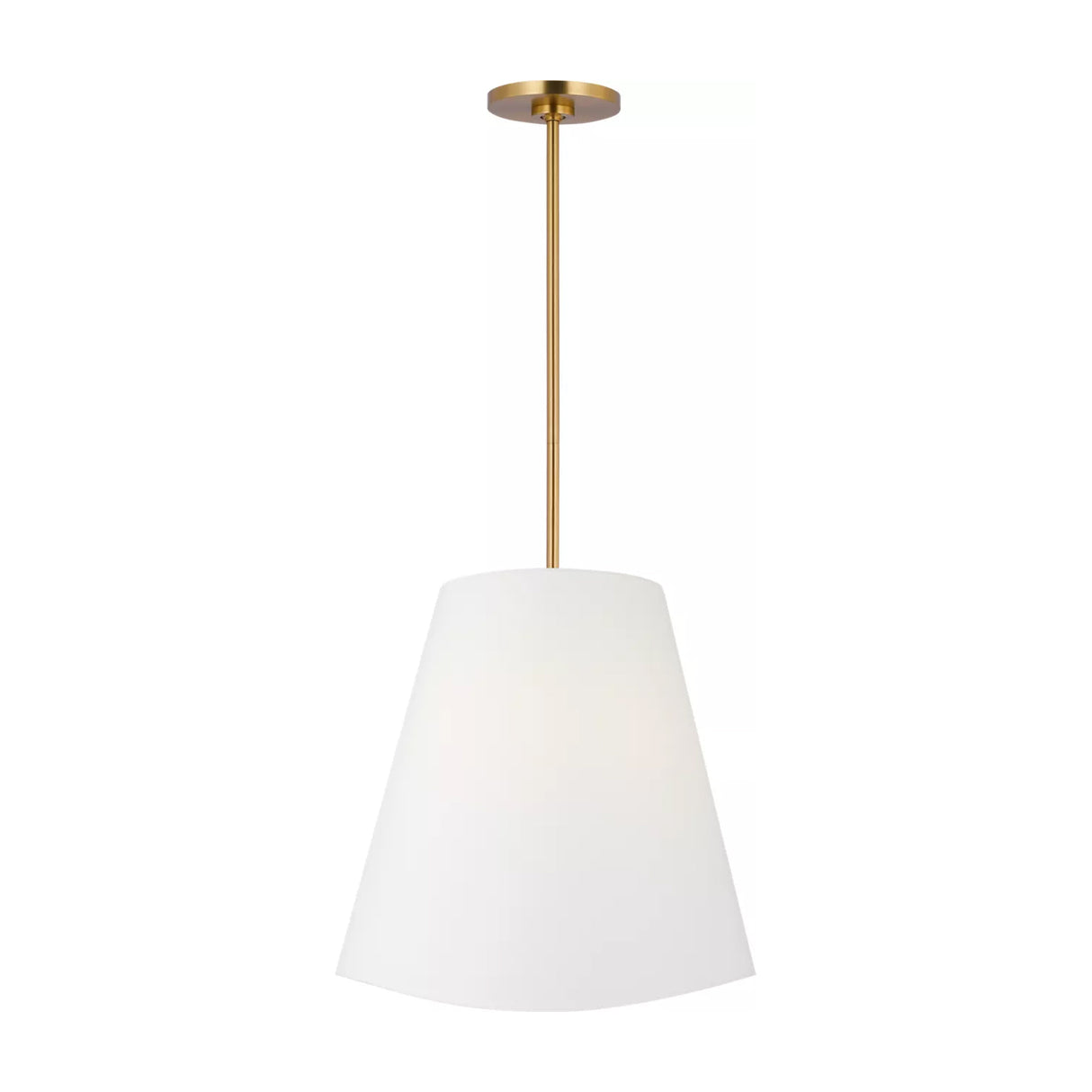 Jada Medium Conical Pendant 18", Modern Brass