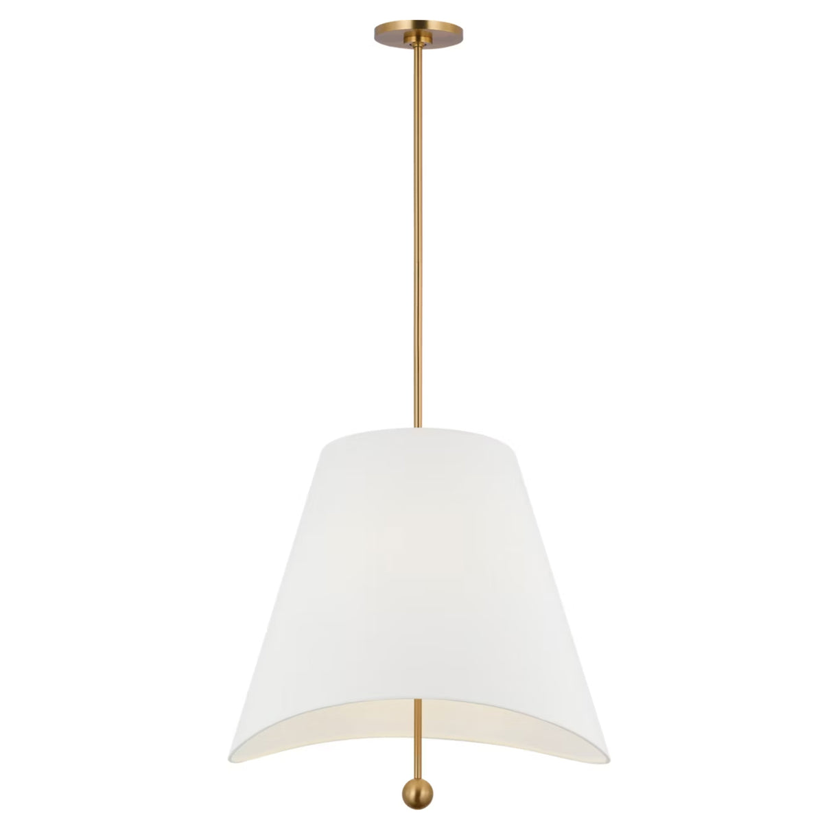 Jada Large Conical Pendant 24", Modern Brass