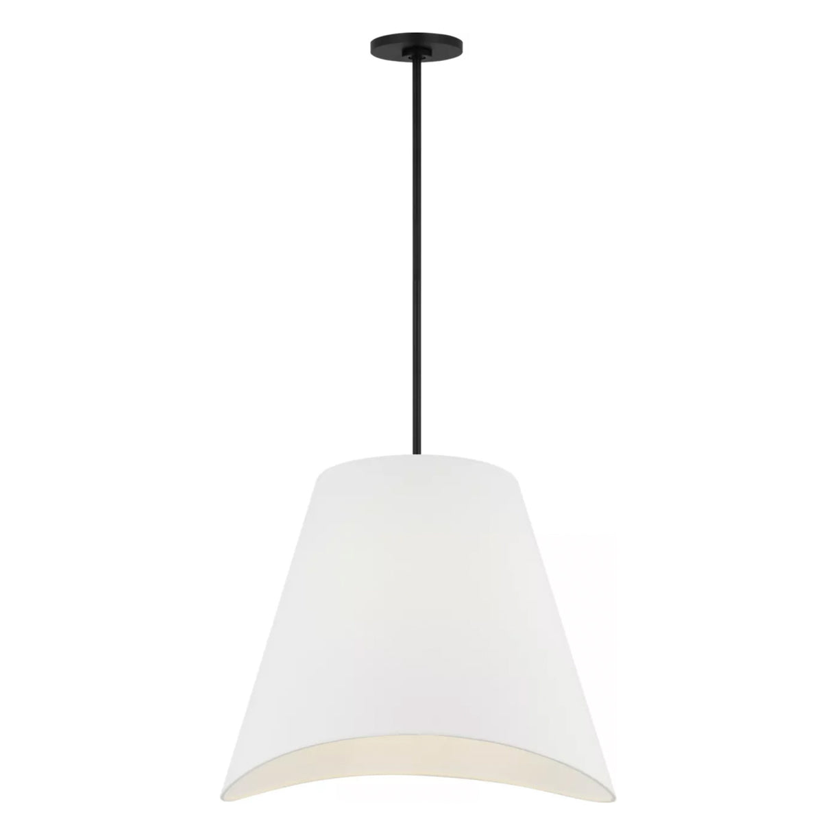 Jada Large Conical Pendant 24", Matte Black