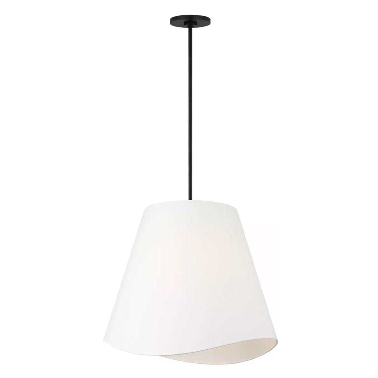 Jada Large Conical Pendant 24", Matte Black