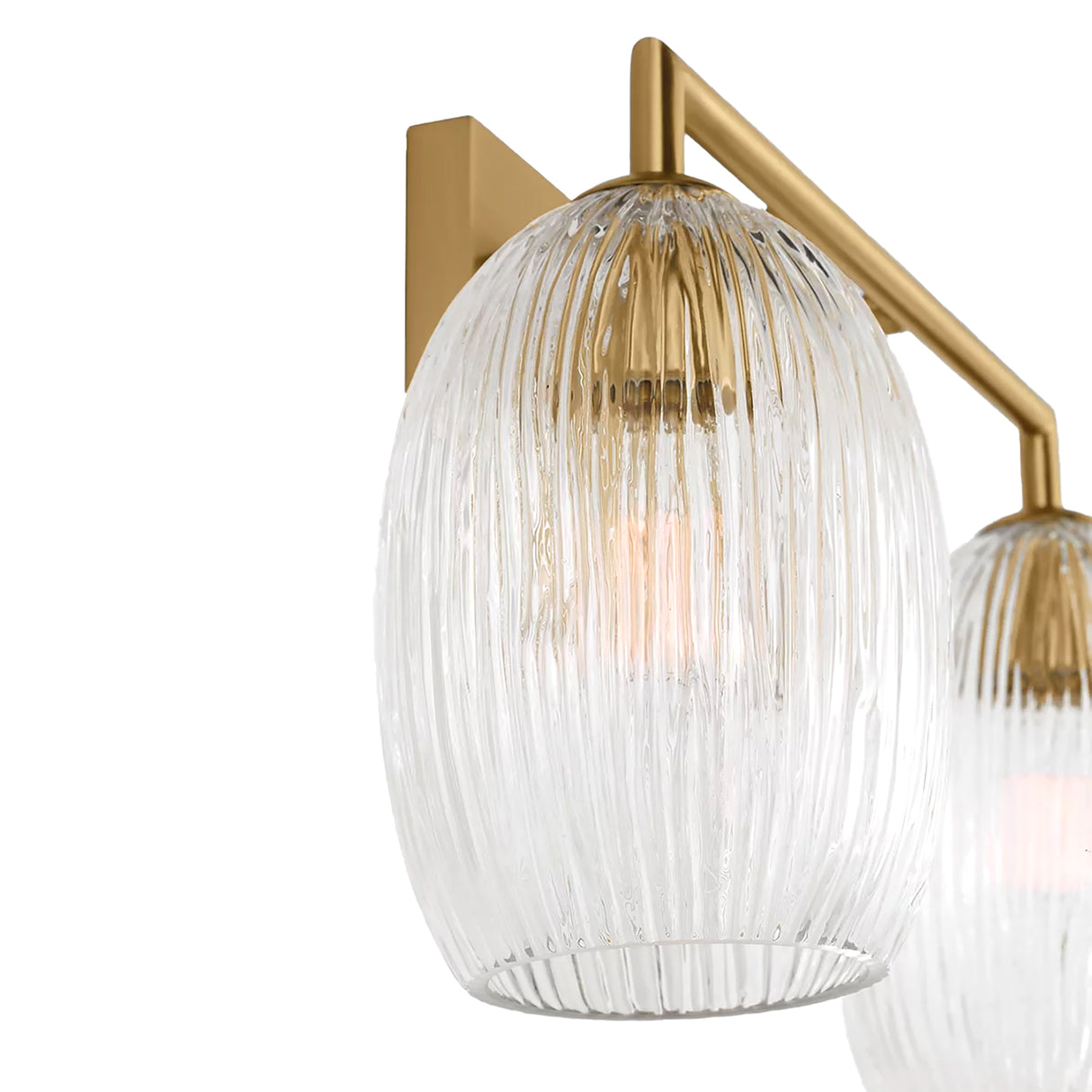 Fiora 2 Light Vanity 16", Modern Brass