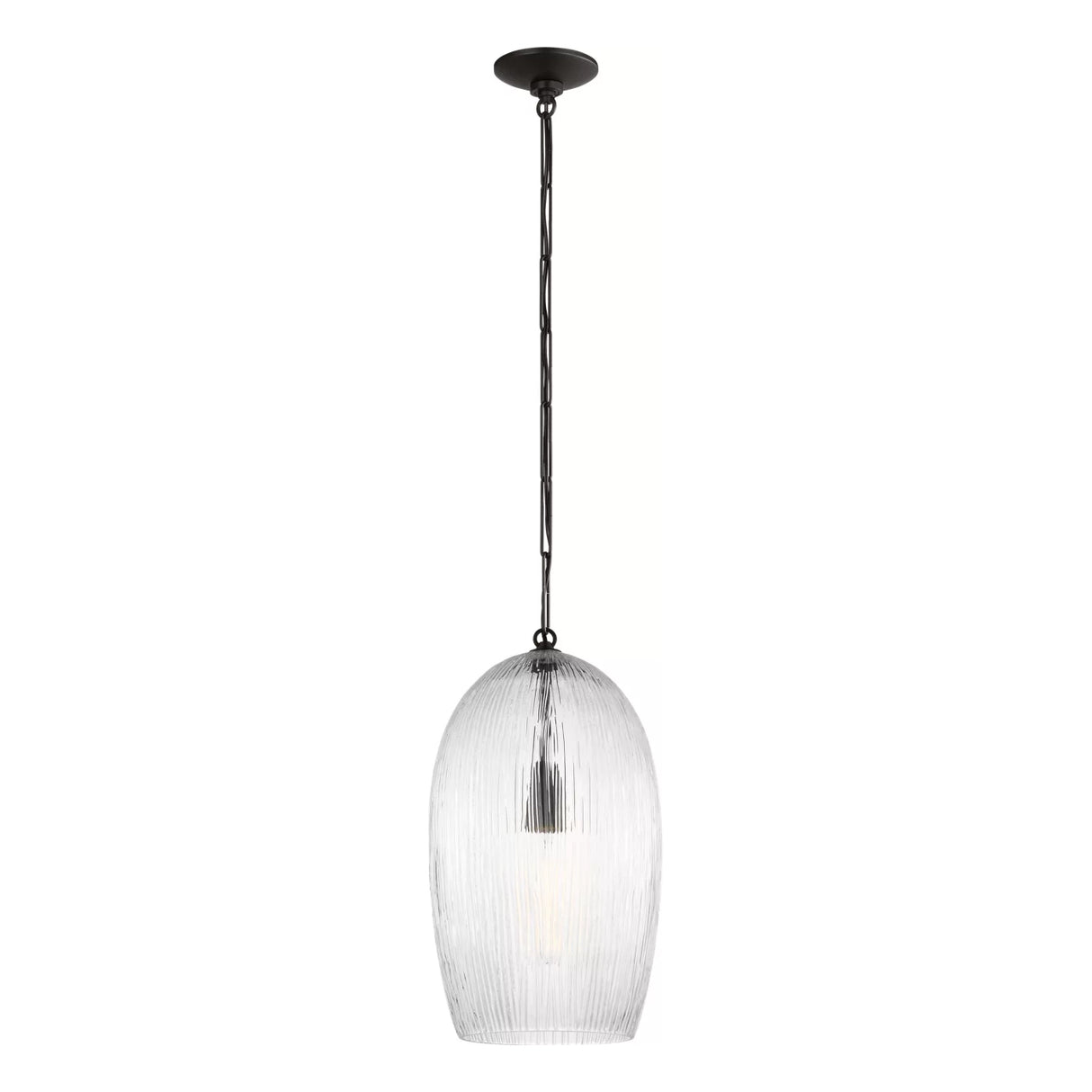 Fiora Pendant 11", Aged Iron