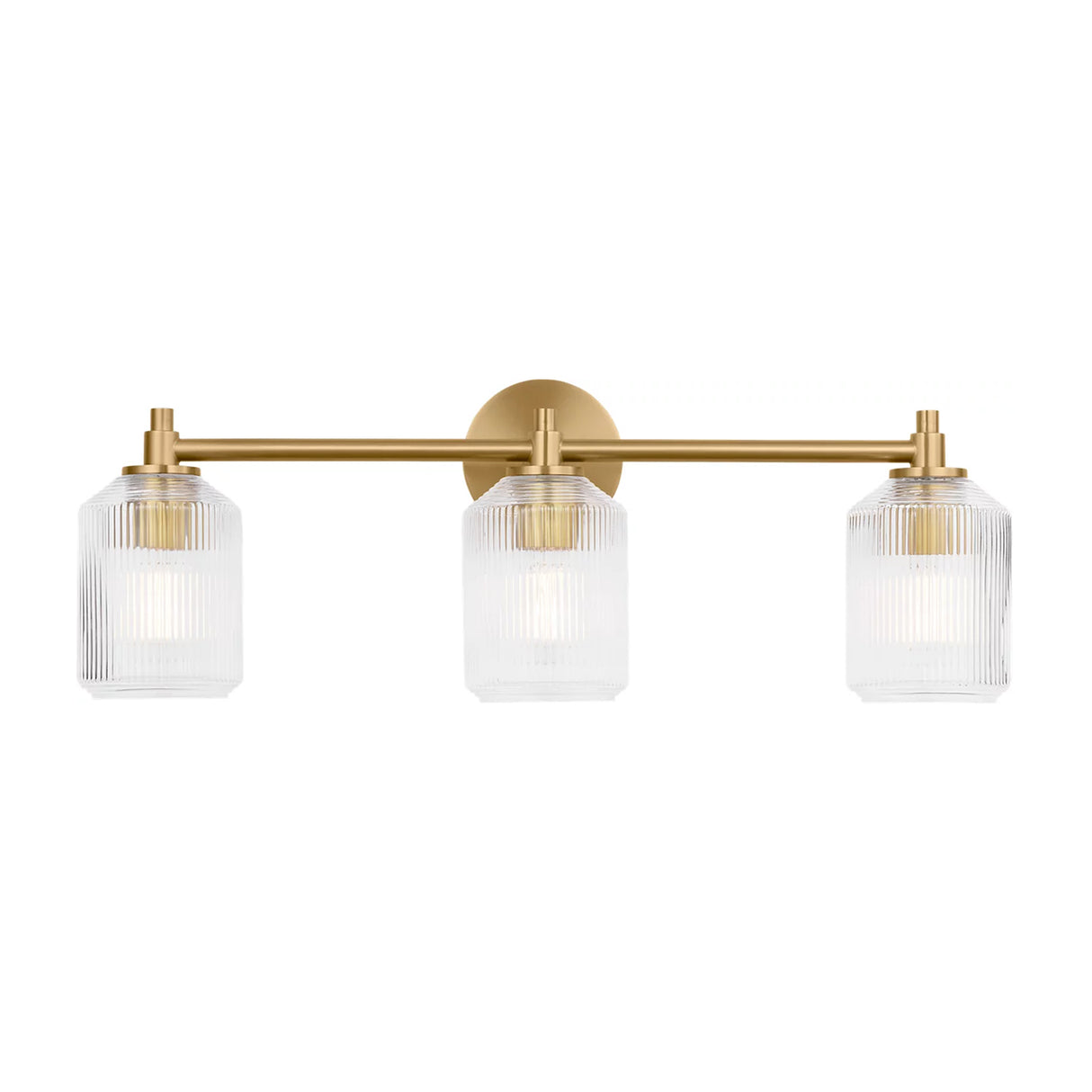 Lathan 3 Light Vanity 26", Modern Brass