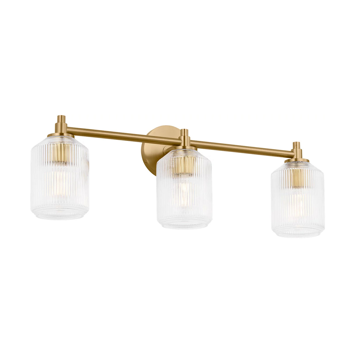 Lathan 3 Light Vanity 26", Modern Brass