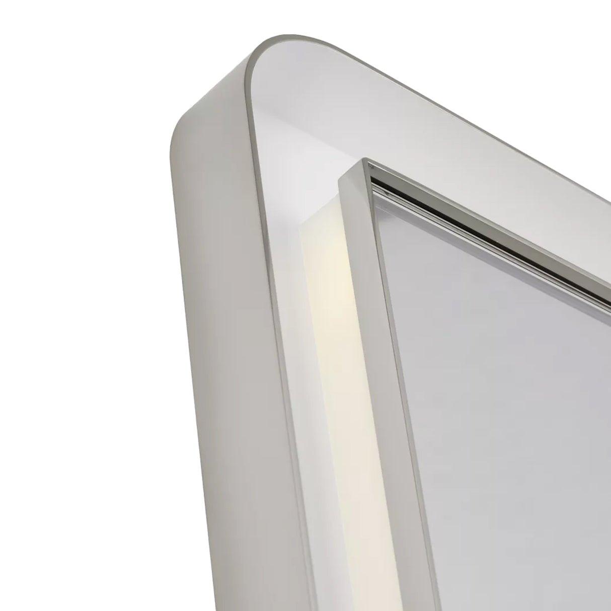 Hedley Rectangular LED Mirror 24" x 36", Polished Nickel