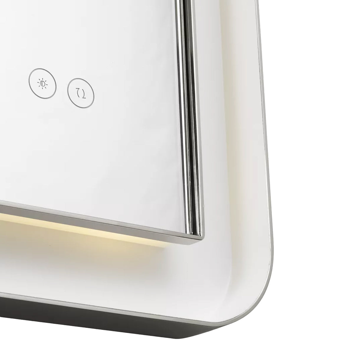 Hedley Rectangular LED Mirror 36" x 48", Polished Nickel