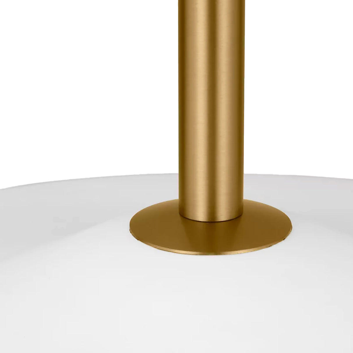 Hanna Medium Pendant 16", Modern Brass and White Plaster