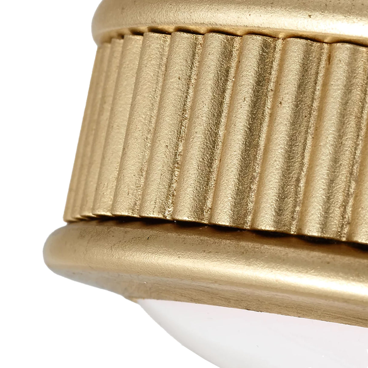 Bishop Extra Small LED Flush Mount 5", Gilded Brass