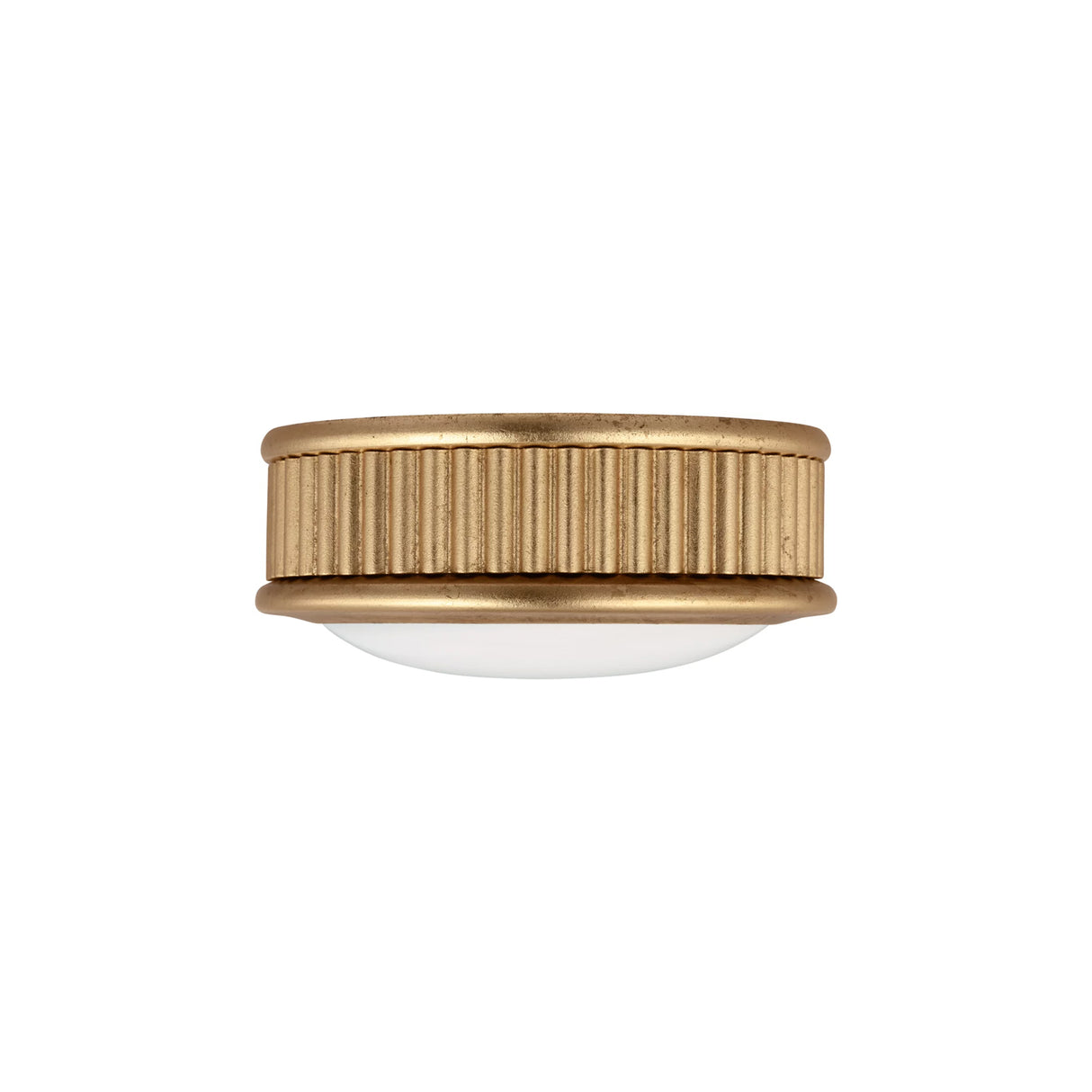 Bishop Extra Small LED Flush Mount 5", Gilded Brass
