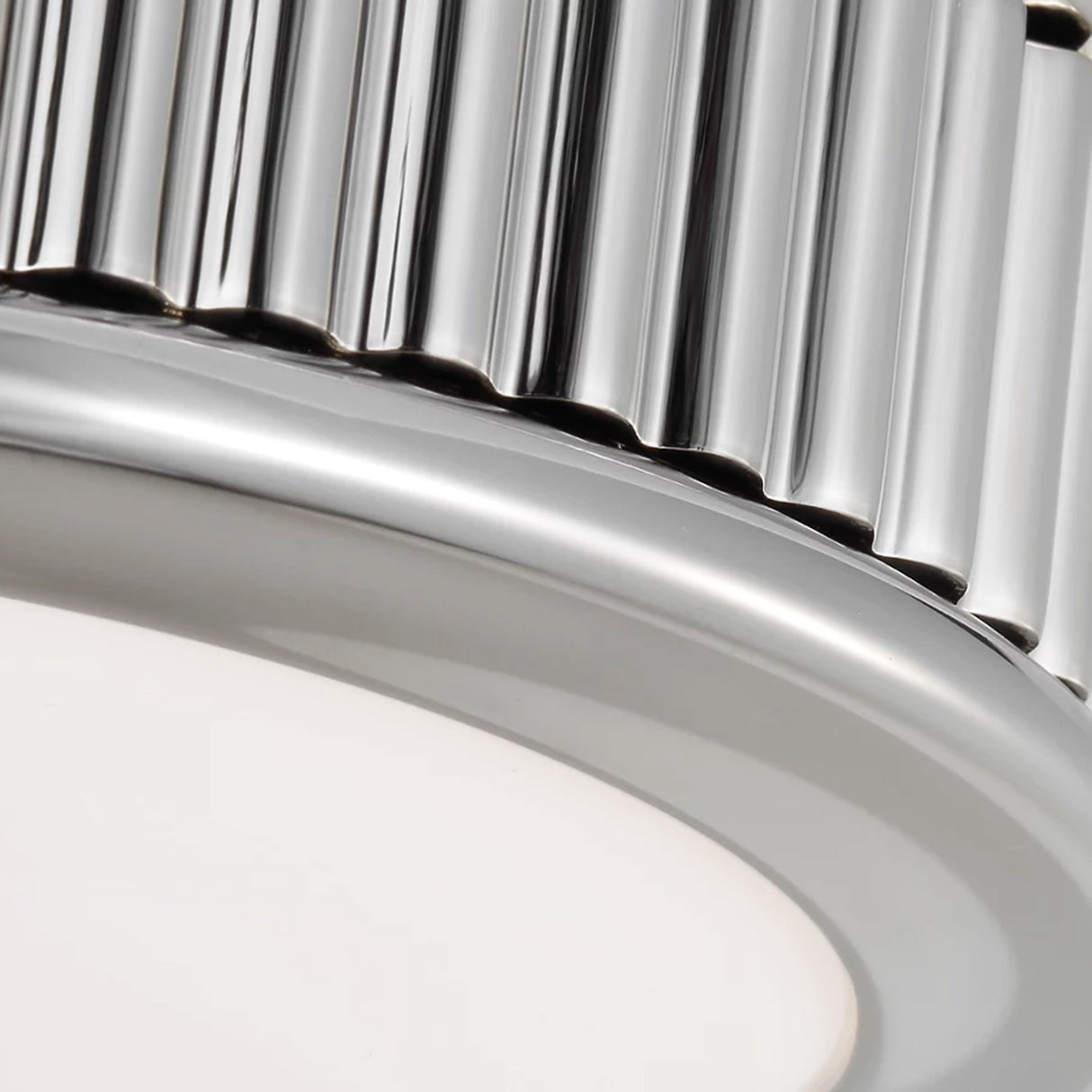 Bishop Extra Small LED Flush Mount 5", Polished Nickel