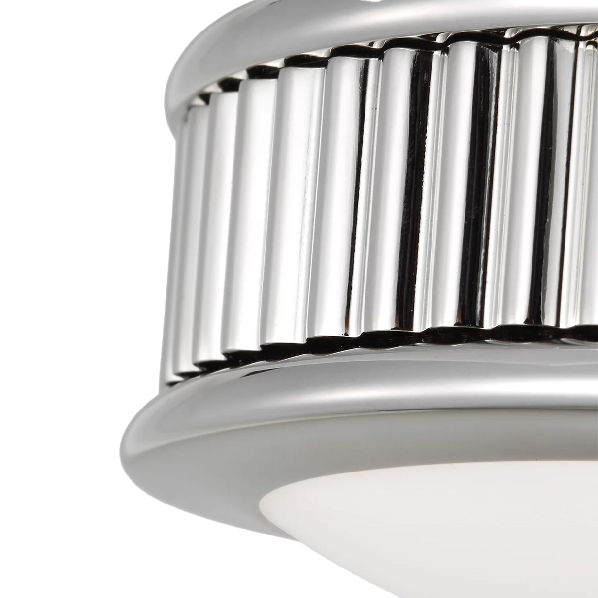 Bishop Extra Small LED Flush Mount 5", Polished Nickel