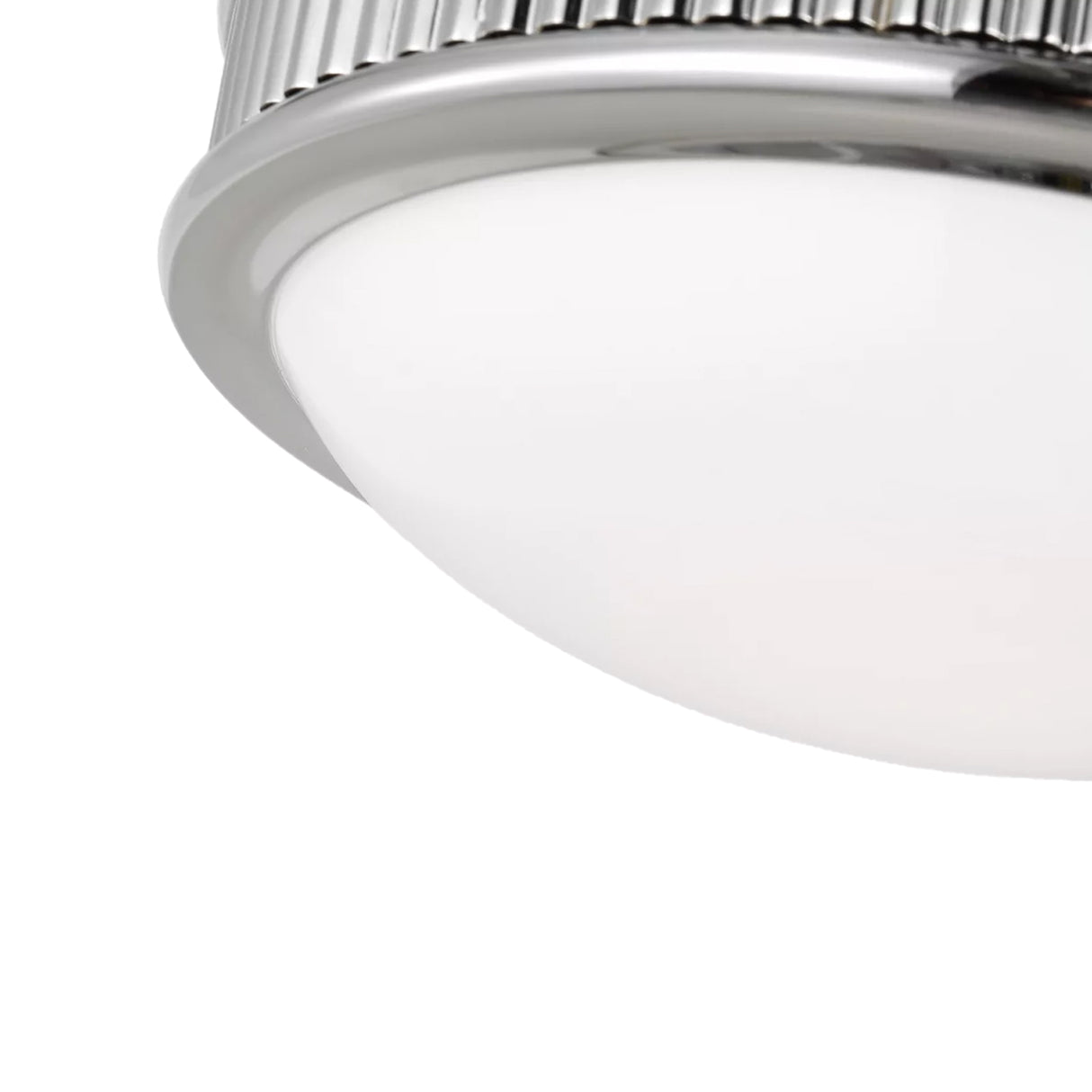 Bishop Small LED Flush Mount 8", Polished Nickel