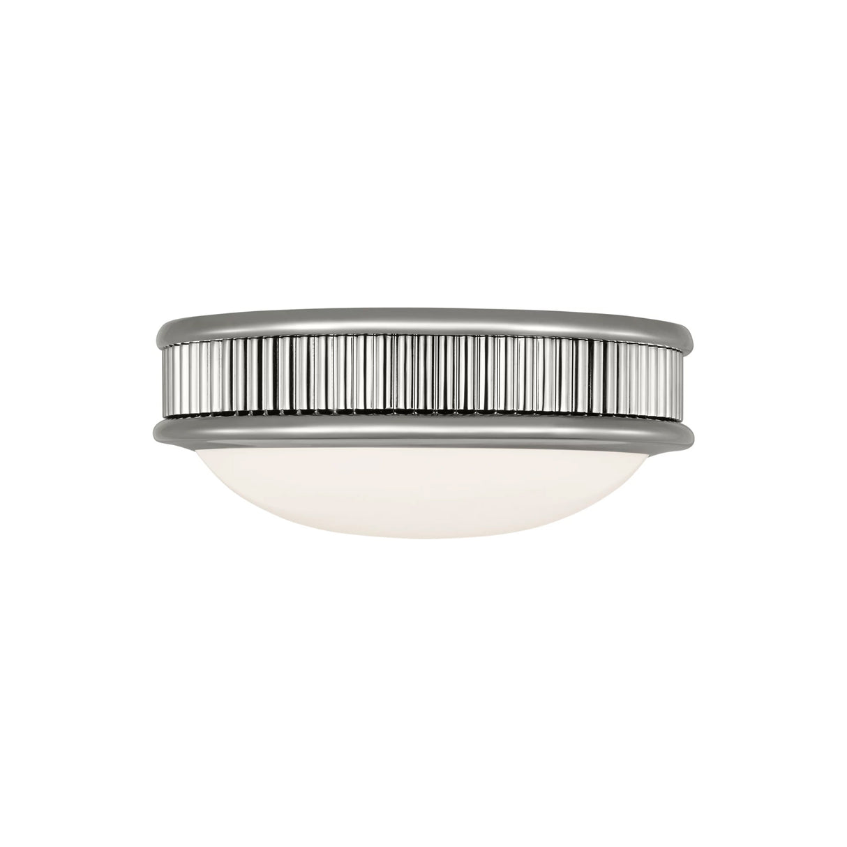 Bishop Small LED Flush Mount 8", Polished Nickel