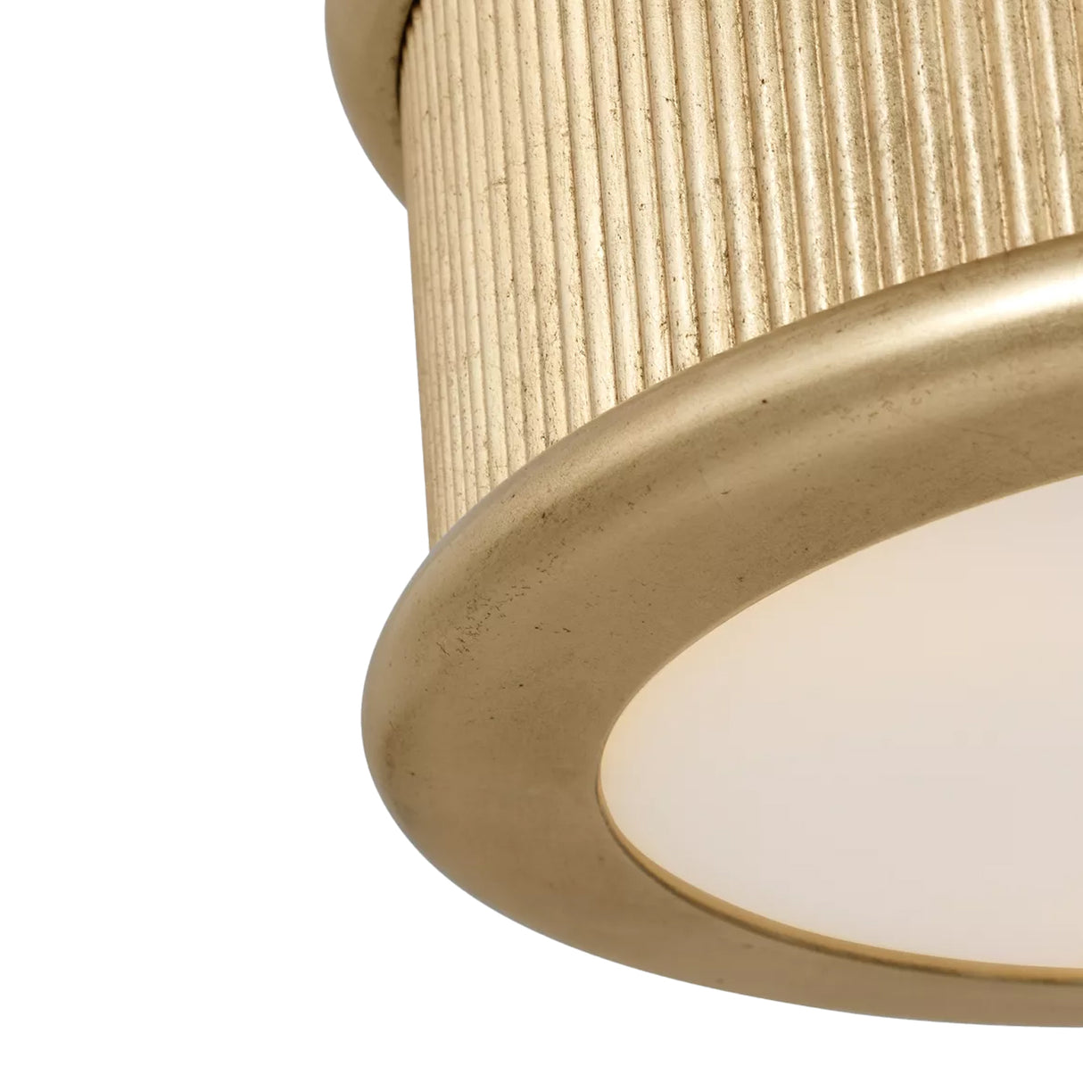 Bishop Medium Flush Mount 14", Gilded Brass