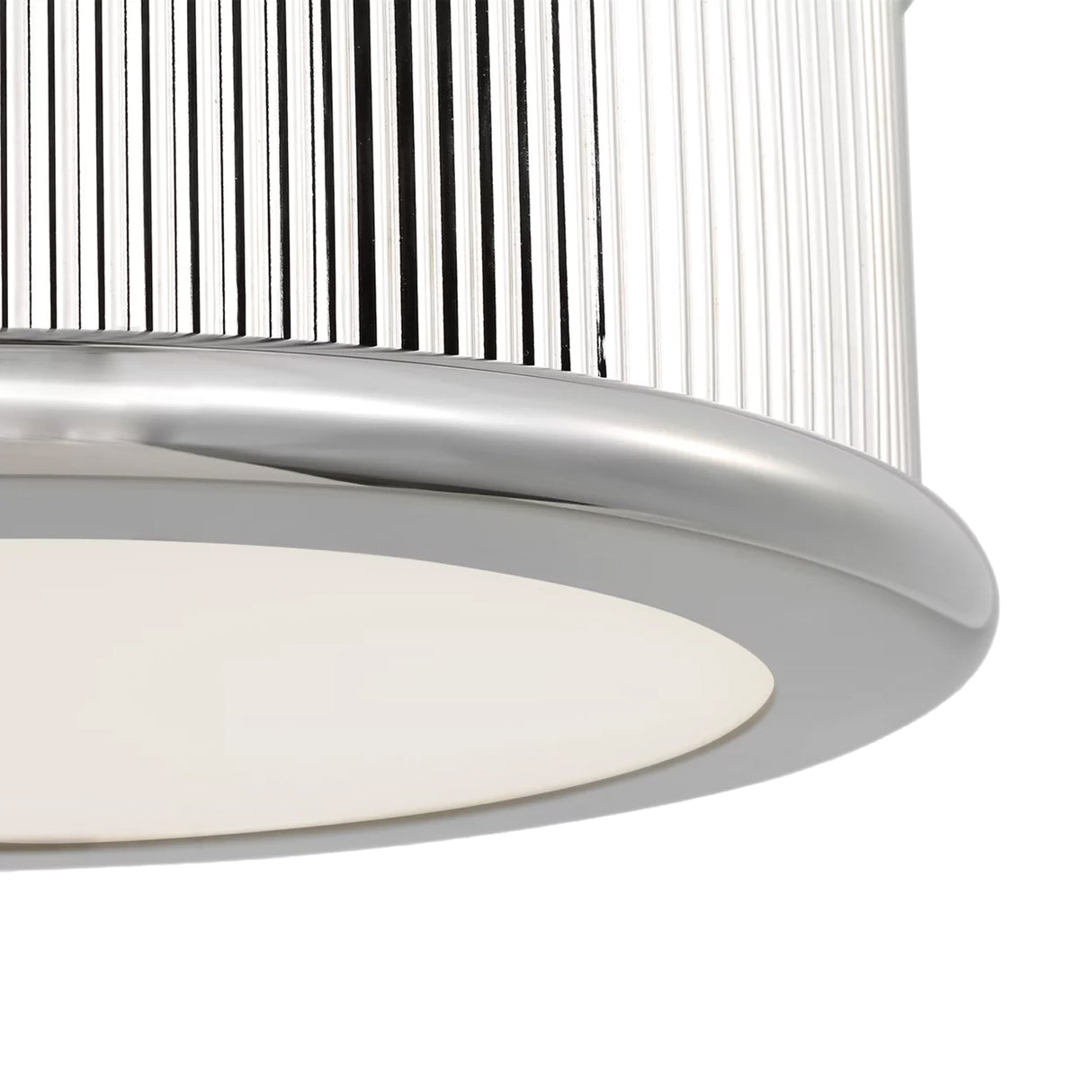 Bishop Medium Flush Mount 14", Polished Nickel