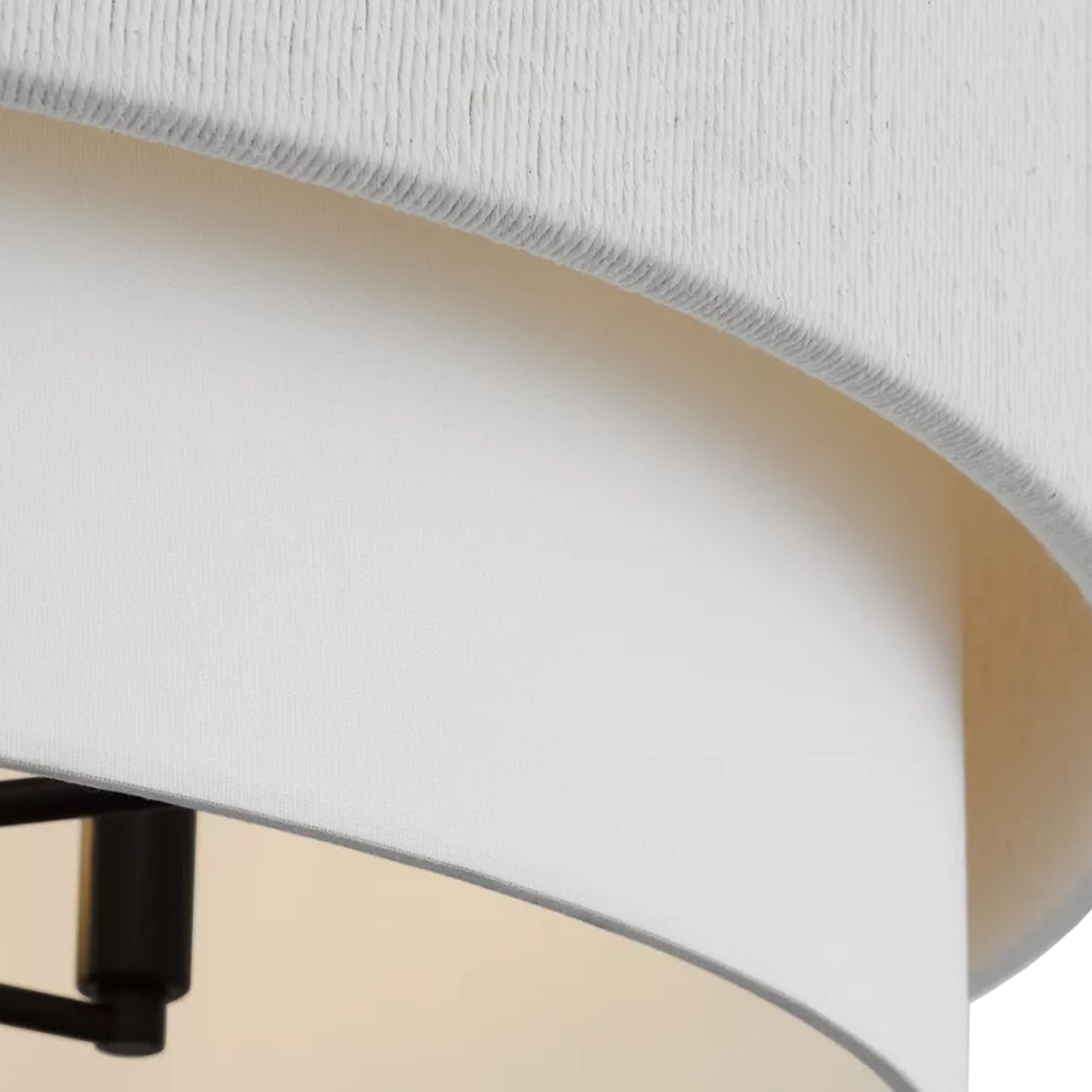 Daria Extra Large Pendant 30", Aged Iron and White