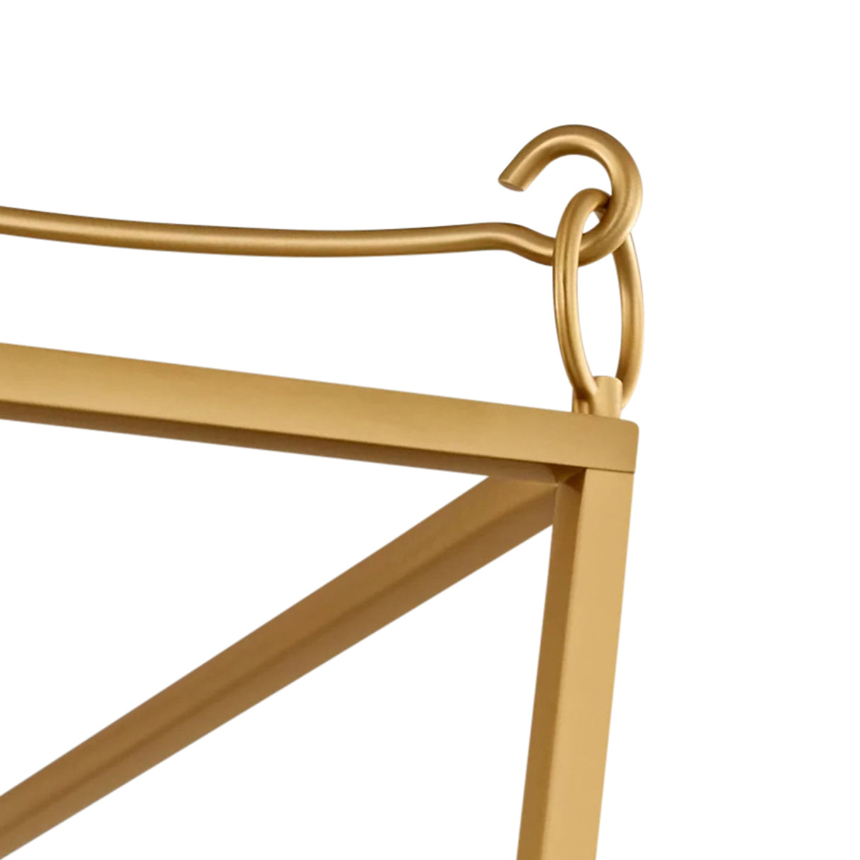 Cambria Medium Lantern Pendant 18", Modern Brass