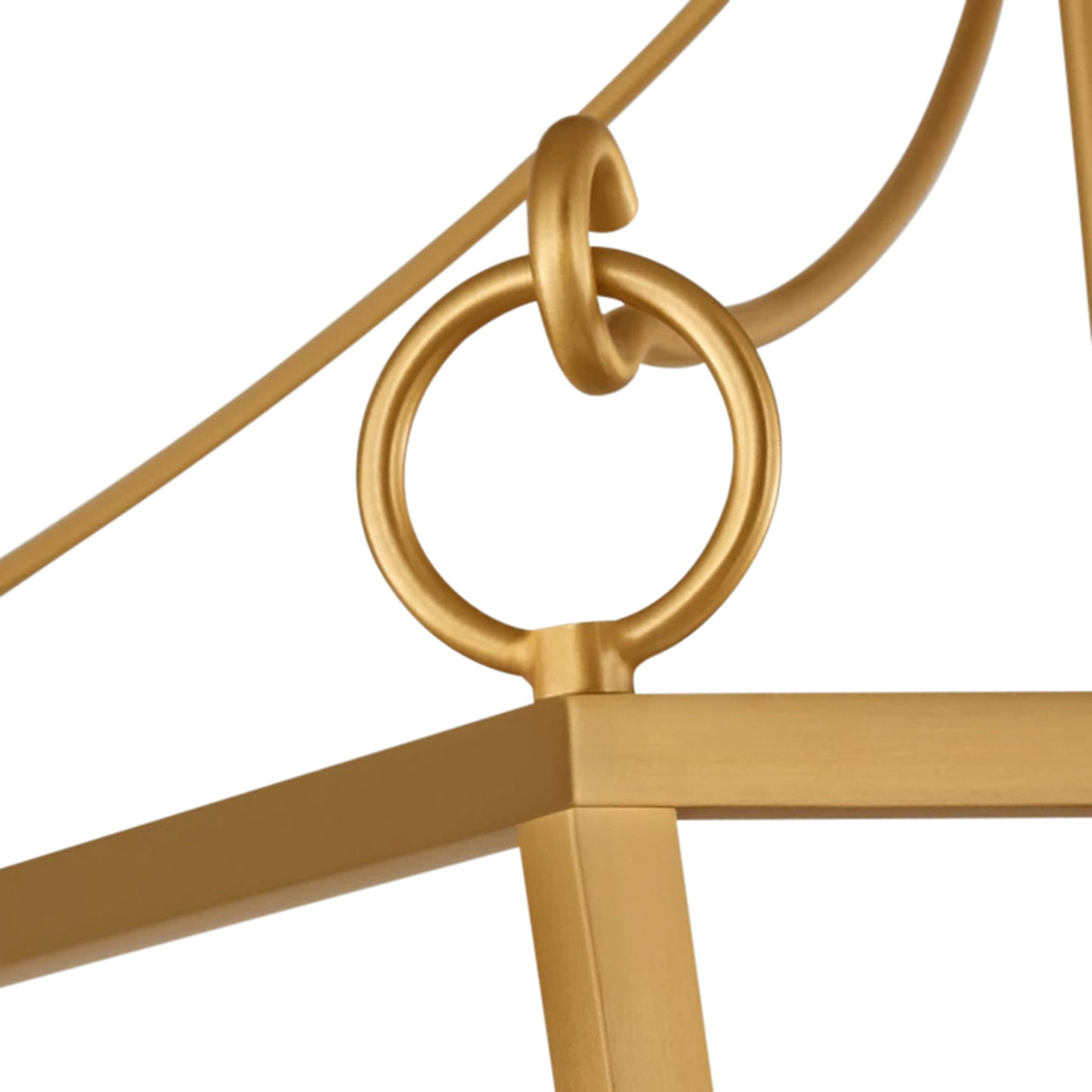 Cambria Large Lantern Pendant 21", Modern Brass