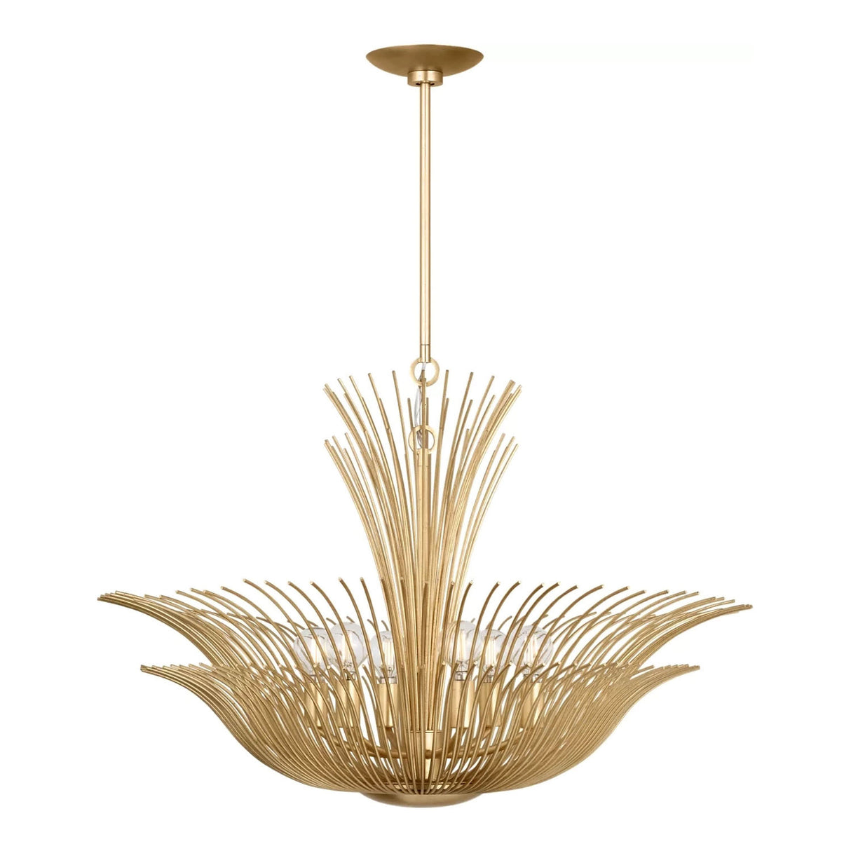 Zelda Large Chandelier 28", Gilded Brass