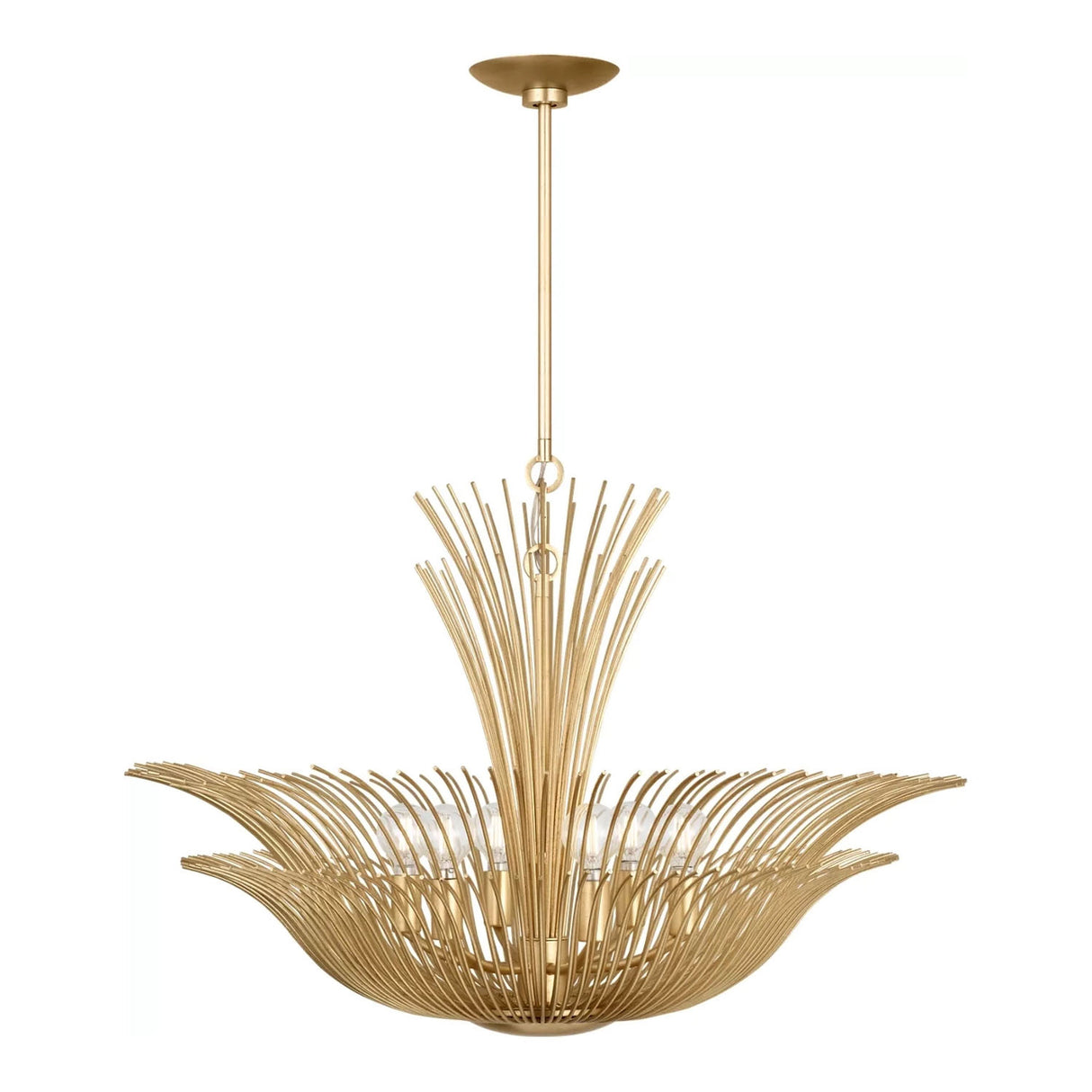Zelda Large Chandelier 28", Gilded Brass