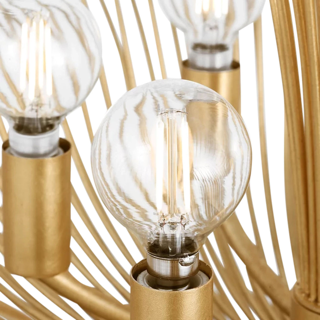 Zelda Large Chandelier 28", Gilded Brass